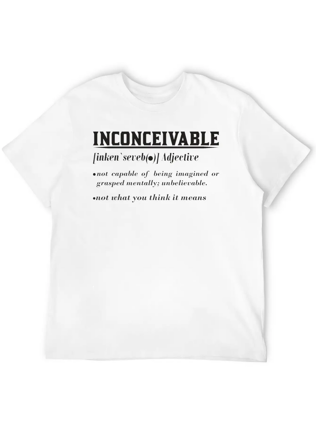 INCONCEIVABLE Breathable Soft Cotton T-Shirt – Timeless Casual Look