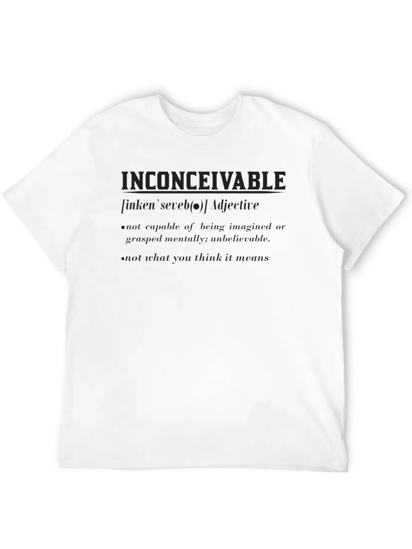 INCONCEIVABLE Breathable Soft Cotton T-Shirt – Timeless Casual Look