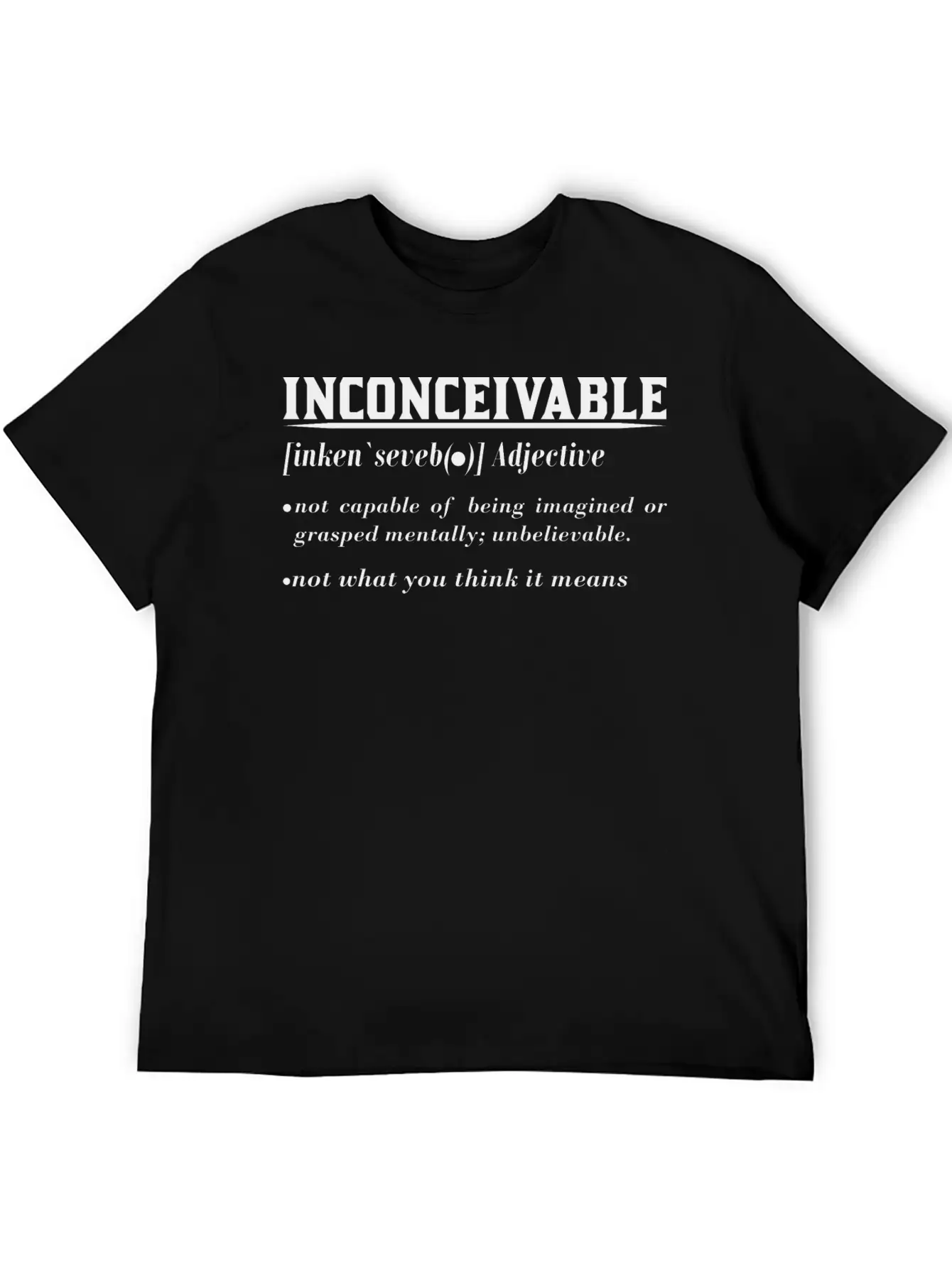 INCONCEIVABLE Breathable Soft Cotton T-Shirt – Timeless Casual Look