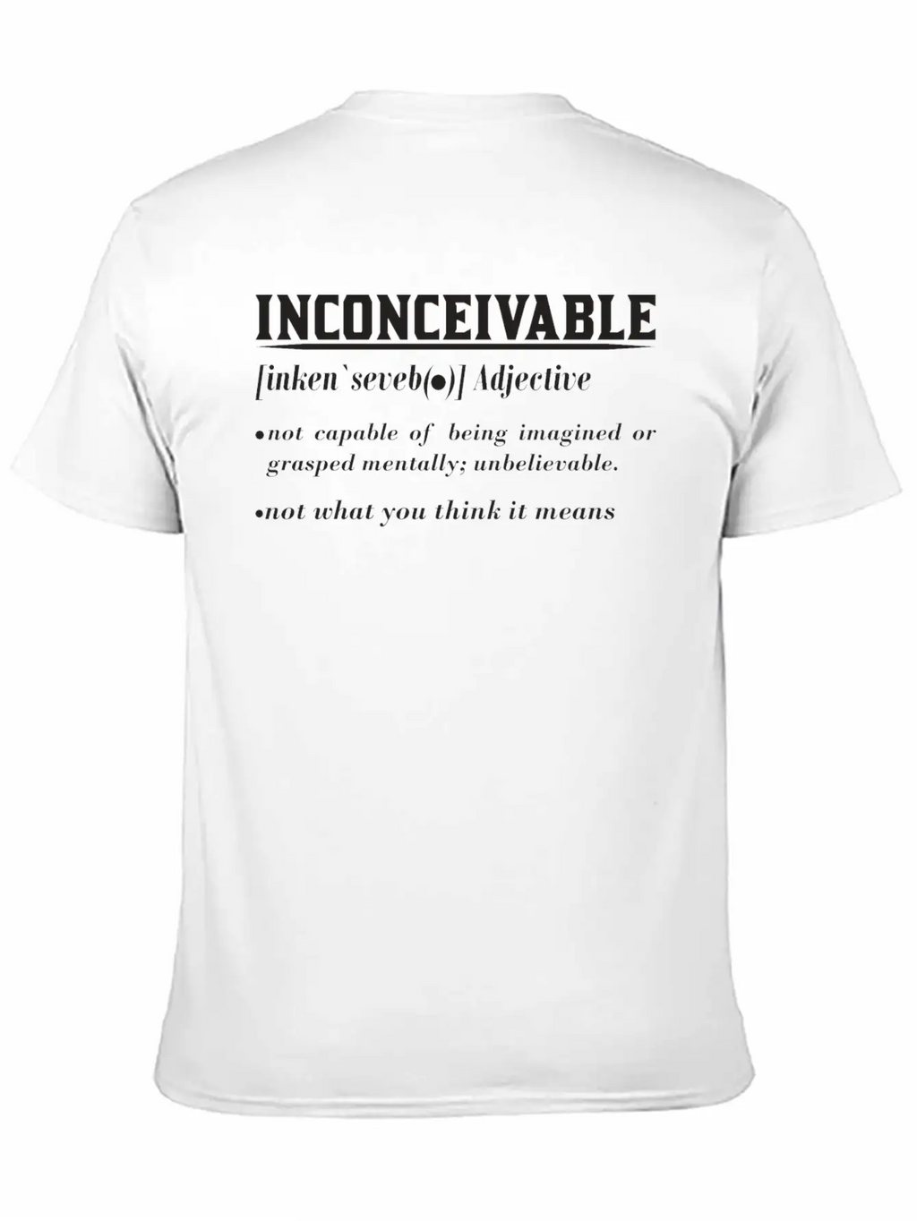 INCONCEIVABLE Breathable Soft Cotton T-Shirt – Timeless Casual Look