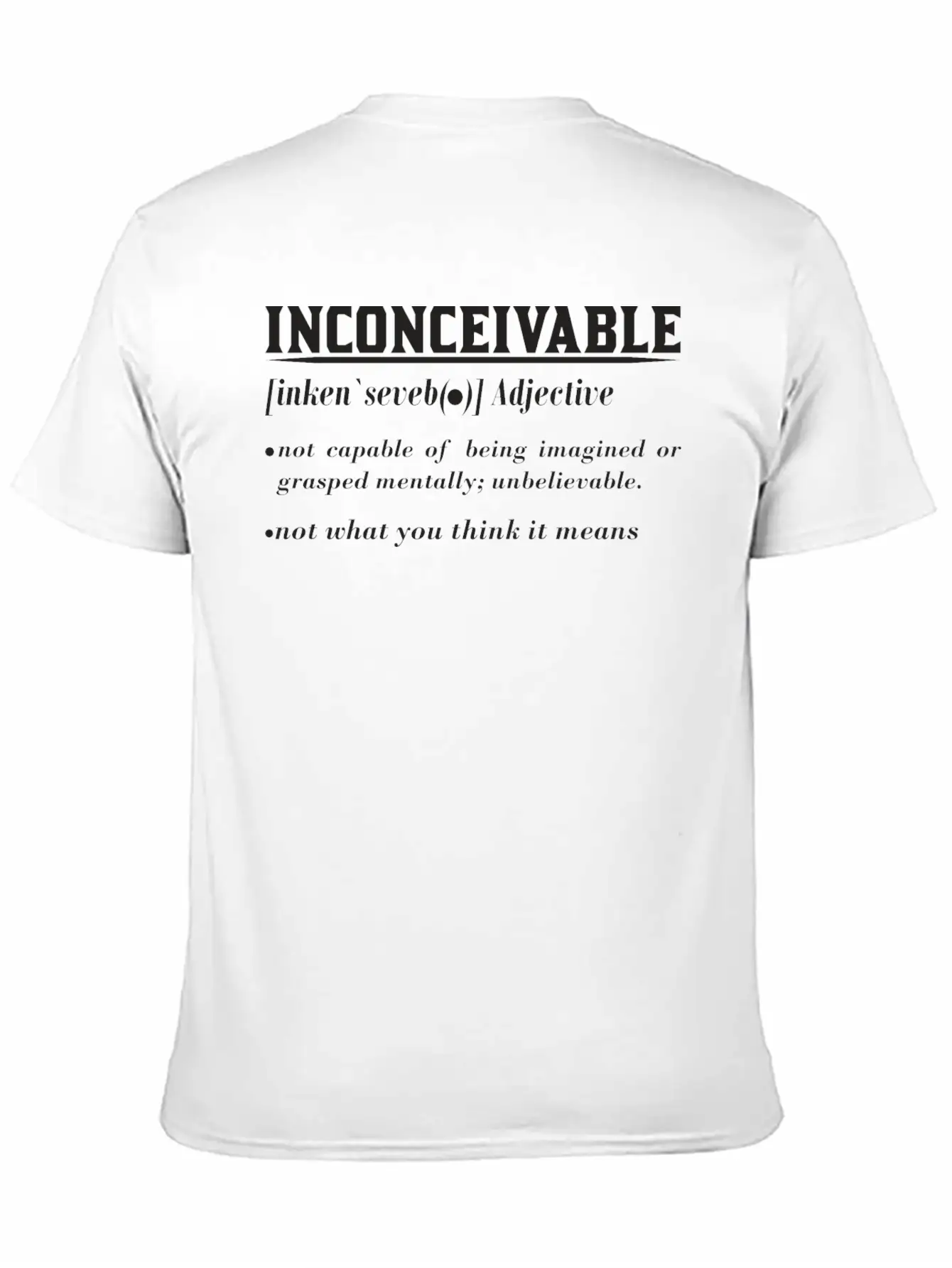 INCONCEIVABLE Breathable Soft Cotton T-Shirt – Timeless Casual Look