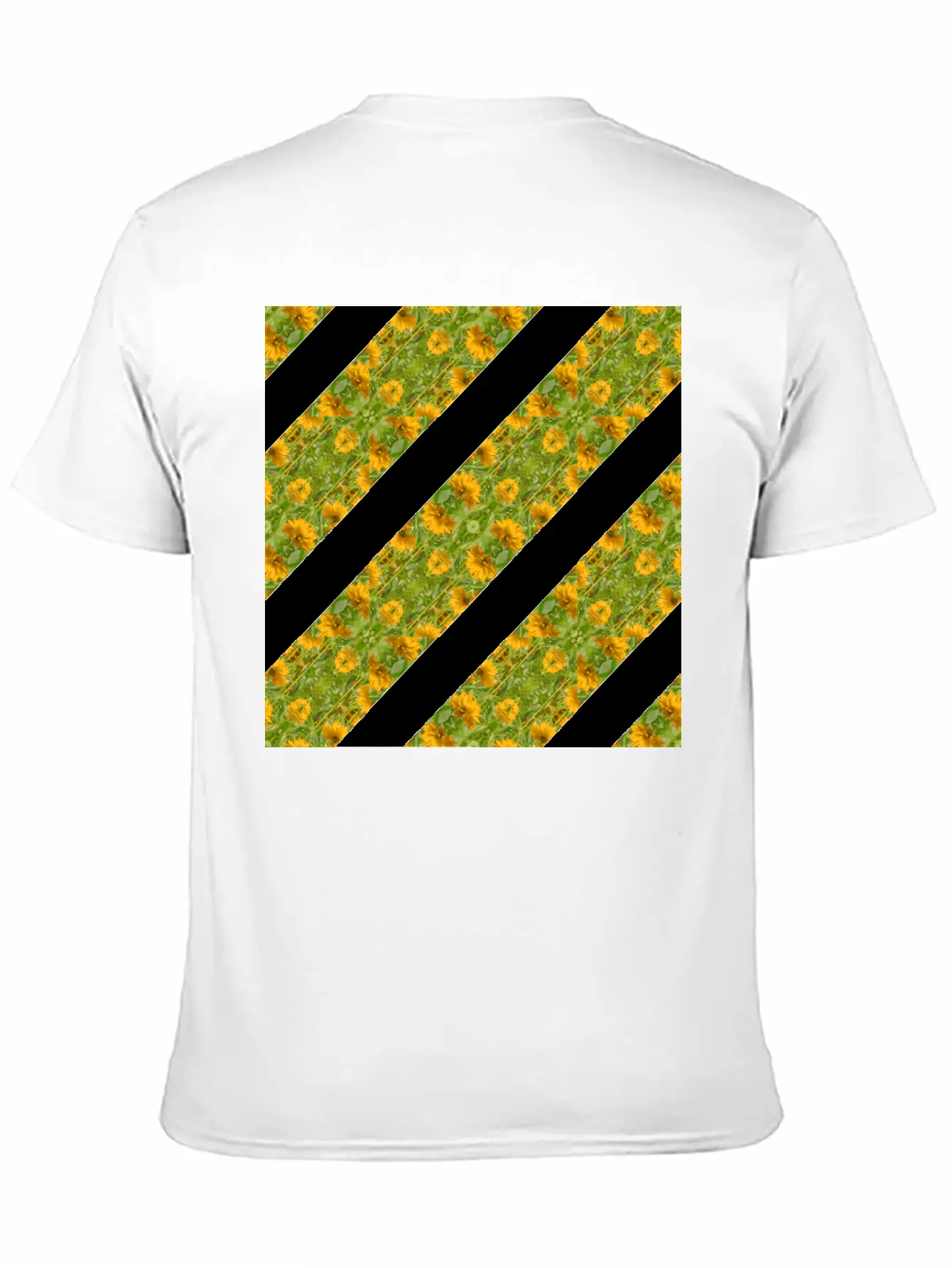 Indian Floral Stipes Timeless Short Sleeve Tee – Comfy And Minimalist Design