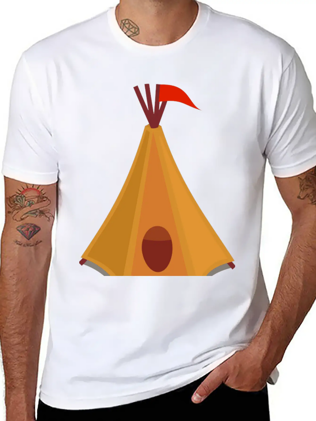 Indian Indianer American Tent Zelt Teepee Tomahawk Timeless Short Sleeve Tee – Comfy And Minimalist Design