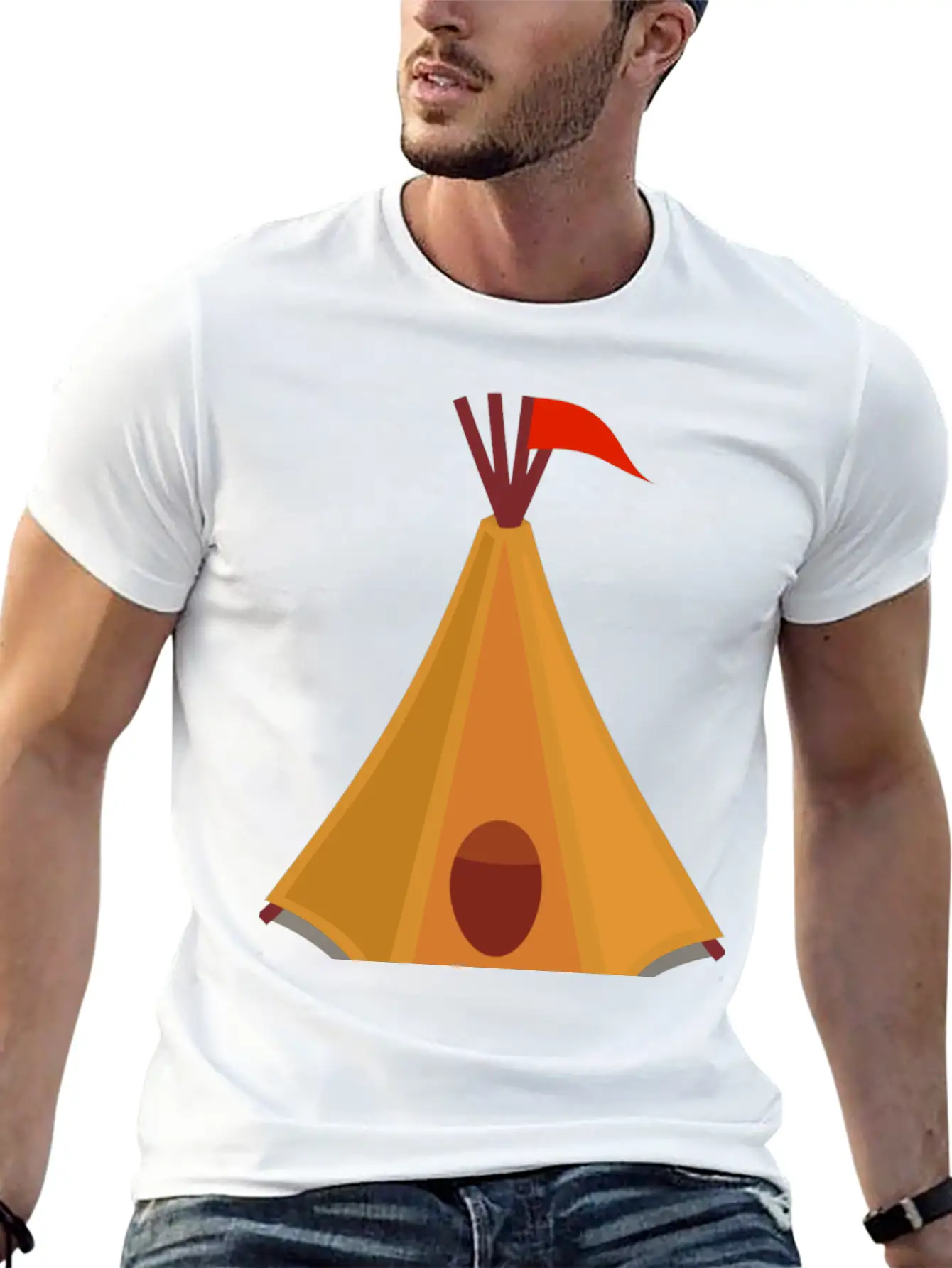 Indian Indianer American Tent Zelt Teepee Tomahawk Timeless Short Sleeve Tee – Comfy And Minimalist Design