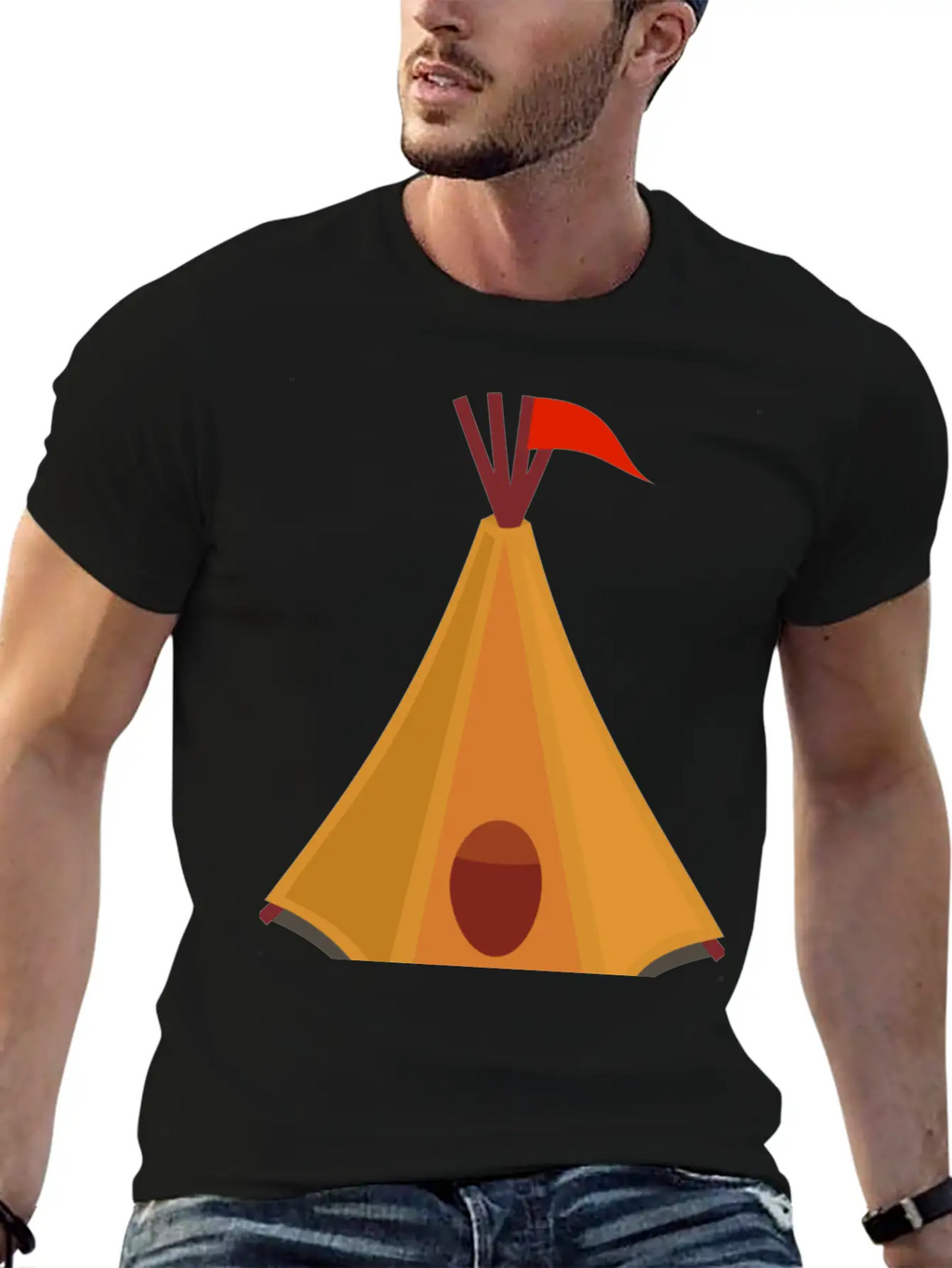 Indian Indianer American Tent Zelt Teepee Tomahawk Timeless Short Sleeve Tee – Comfy And Minimalist Design