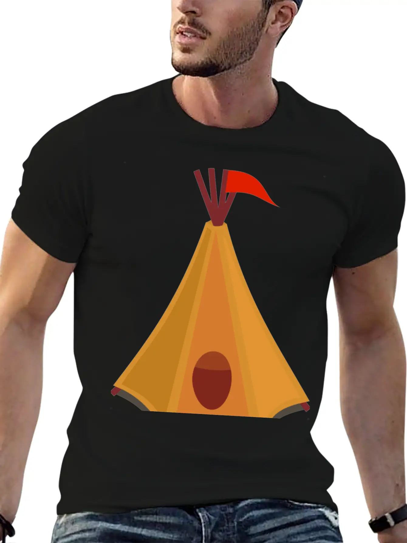 Indian Indianer American Tent Zelt Teepee Tomahawk Timeless Short Sleeve Tee – Comfy And Minimalist Design