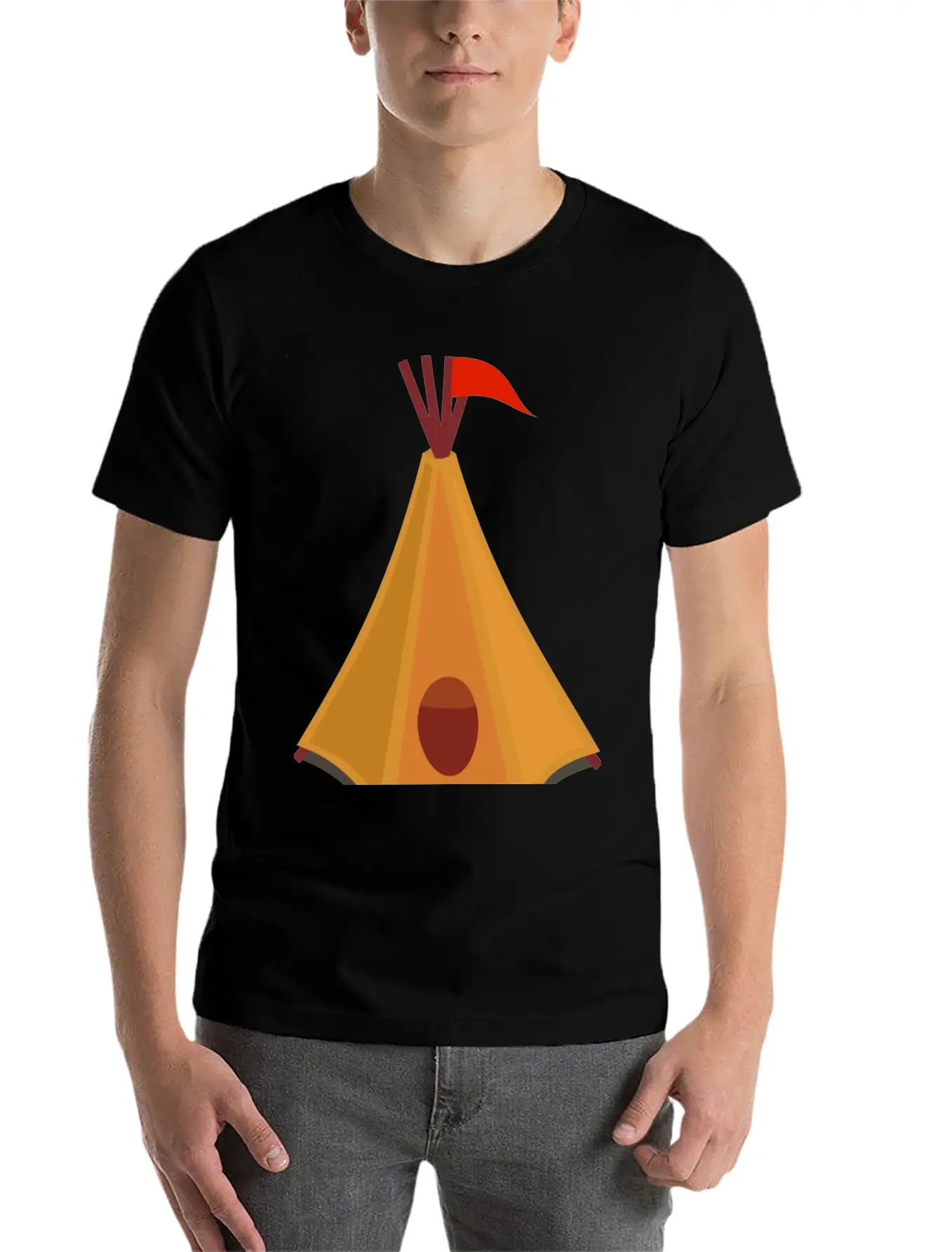 Indian Indianer American Tent Zelt Teepee Tomahawk Timeless Short Sleeve Tee – Comfy And Minimalist Design