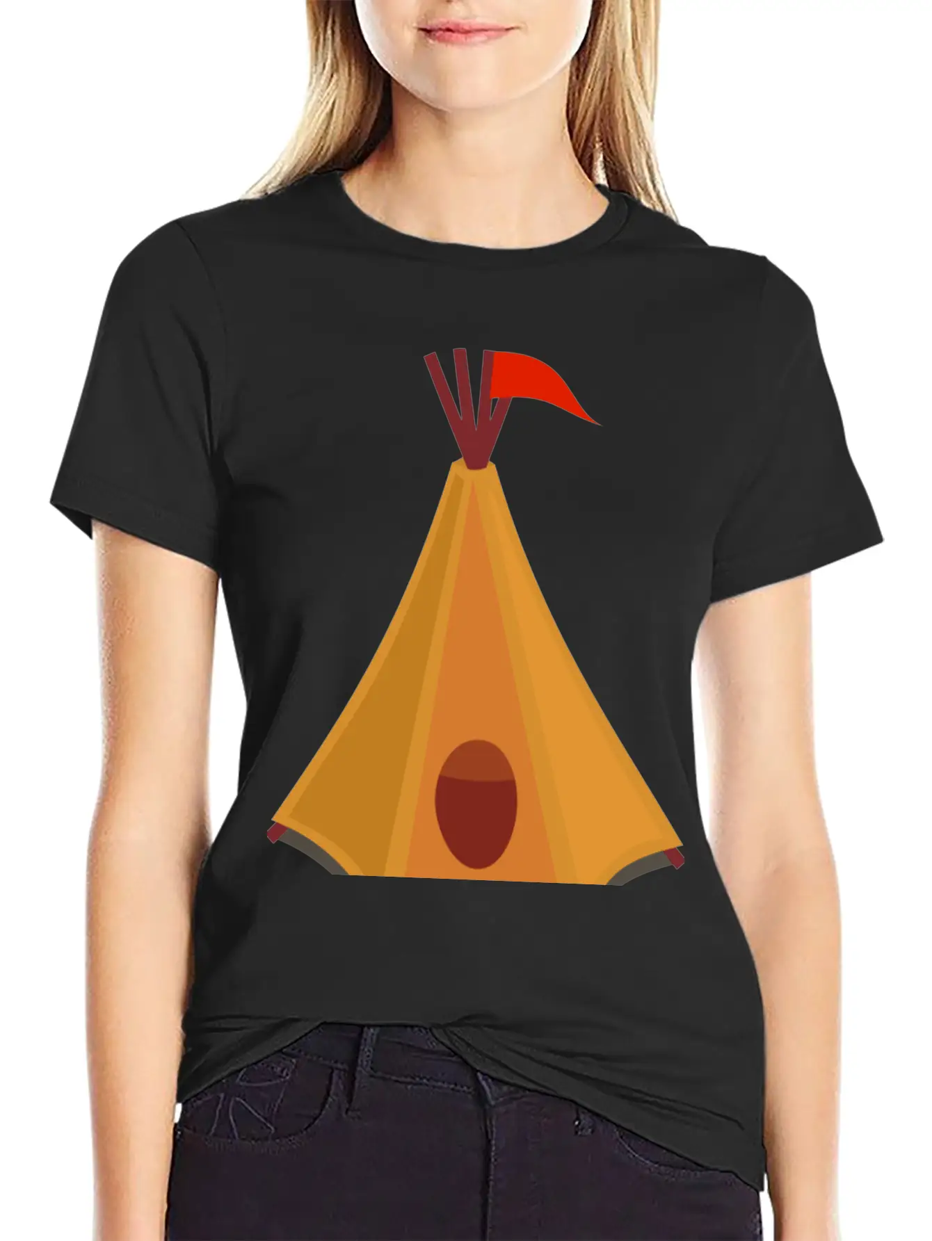 Indian Indianer American Tent Zelt Teepee Tomahawk Timeless Short Sleeve Tee – Comfy And Minimalist Design