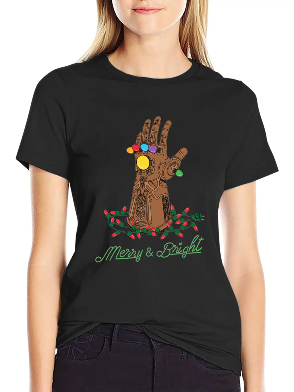 Infinity Gauntlet Merry & Bright Modern Fit Casual T-Shirt – Clean And Versatile Design