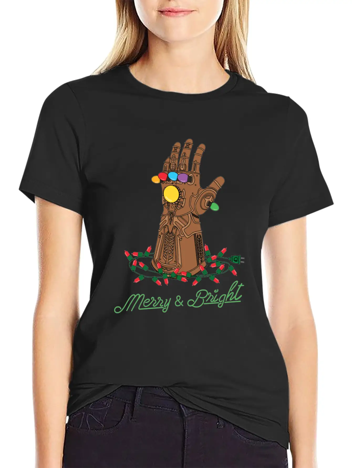 Infinity Gauntlet Merry & Bright Modern Fit Casual T-Shirt – Clean And Versatile Design