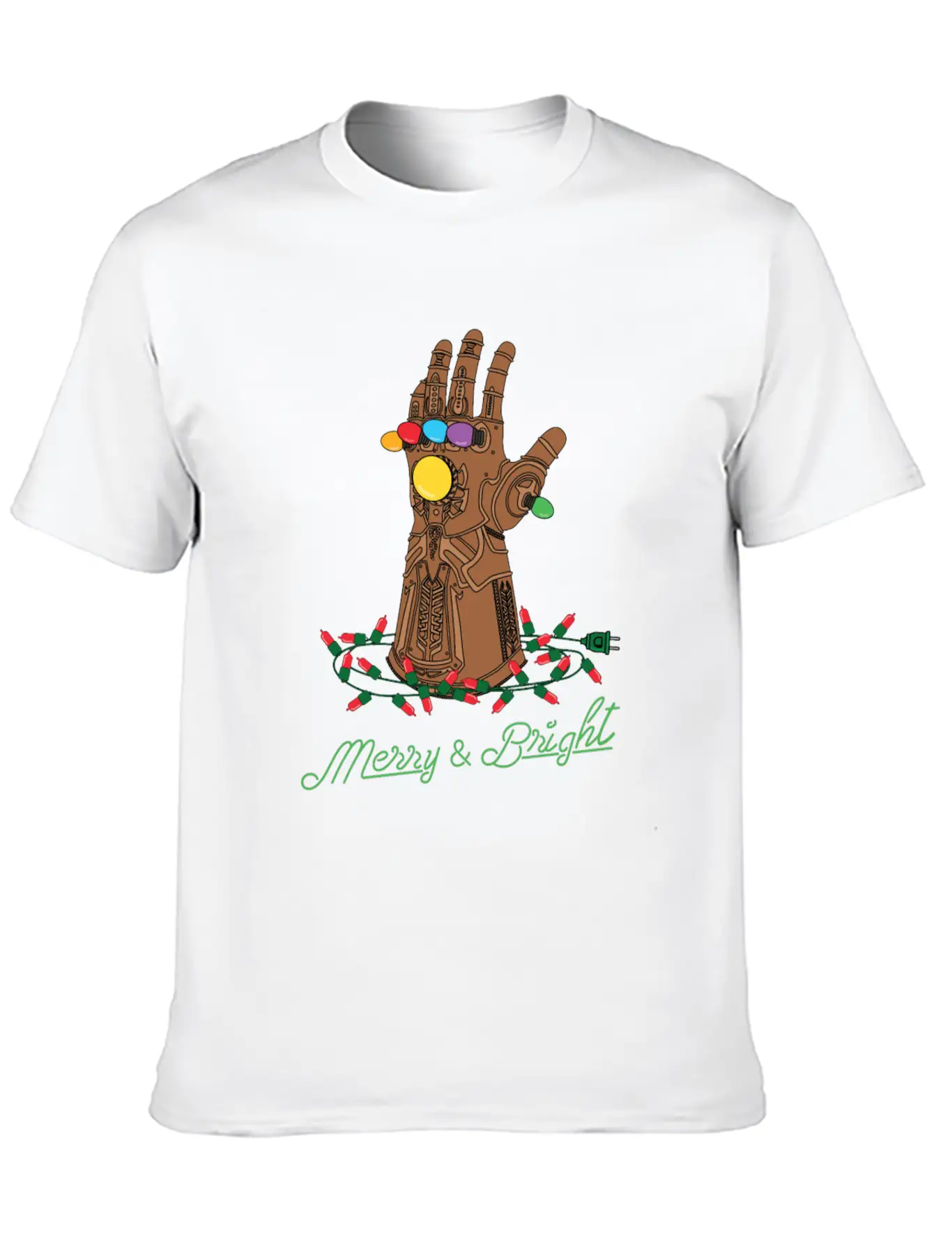 Infinity Gauntlet Merry & Bright Modern Fit Casual T-Shirt – Clean And Versatile Design