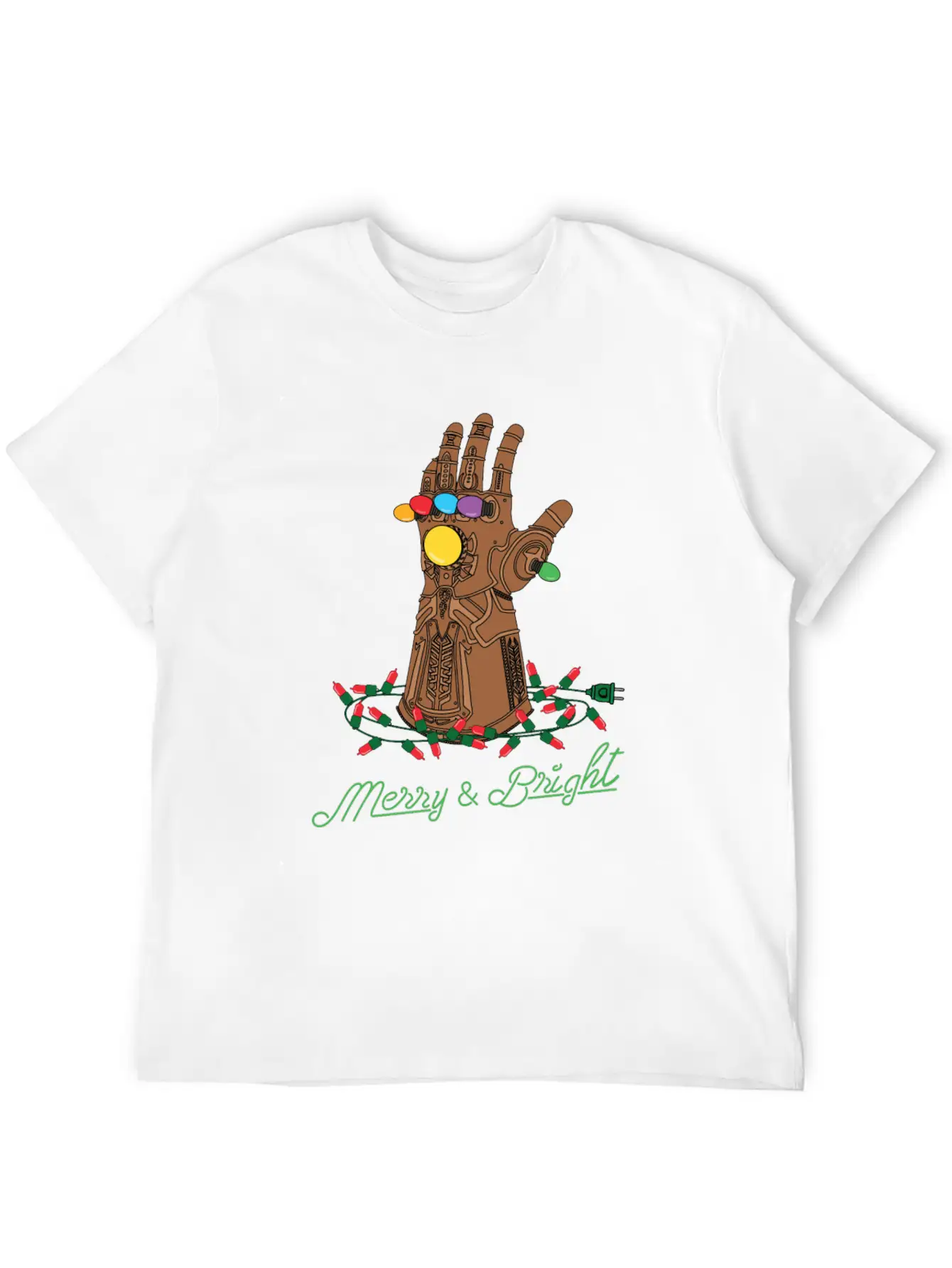 Infinity Gauntlet Merry & Bright Modern Fit Casual T-Shirt – Clean And Versatile Design
