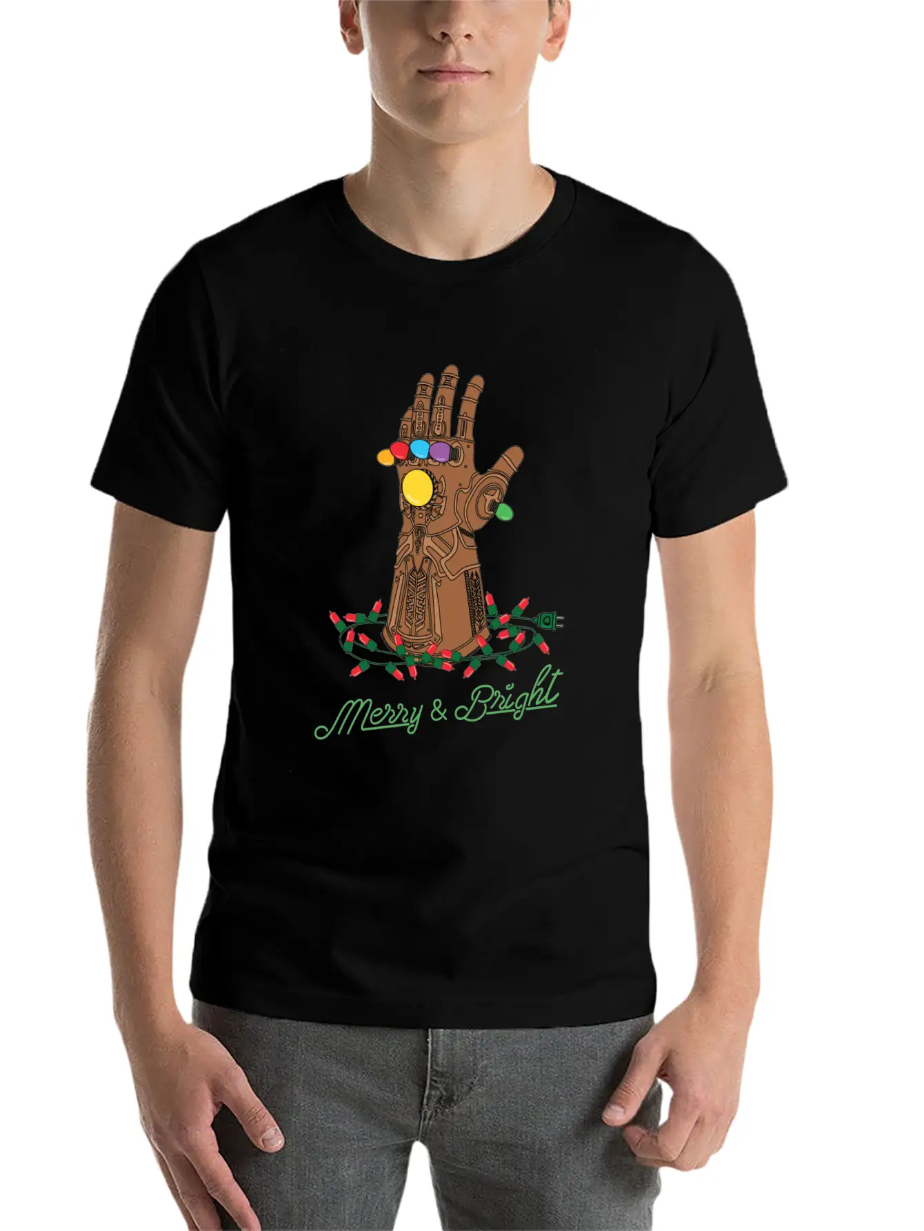 Infinity Gauntlet Merry & Bright Modern Fit Casual T-Shirt – Clean And Versatile Design