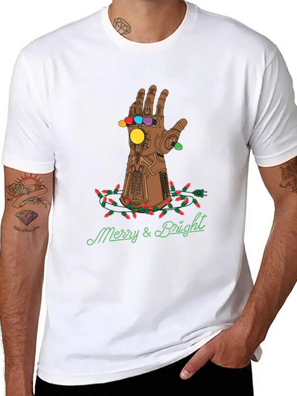 Infinity Gauntlet Merry & Bright Modern Fit Casual T-Shirt – Clean And Versatile Design