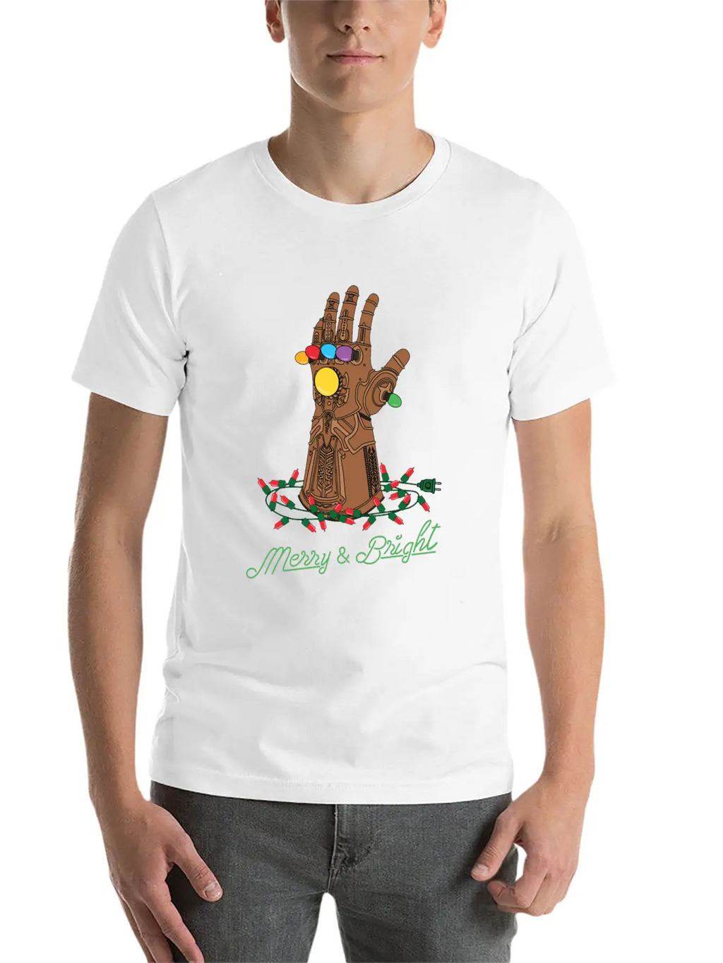 Infinity Gauntlet Merry & Bright Modern Fit Casual T-Shirt – Clean And Versatile Design