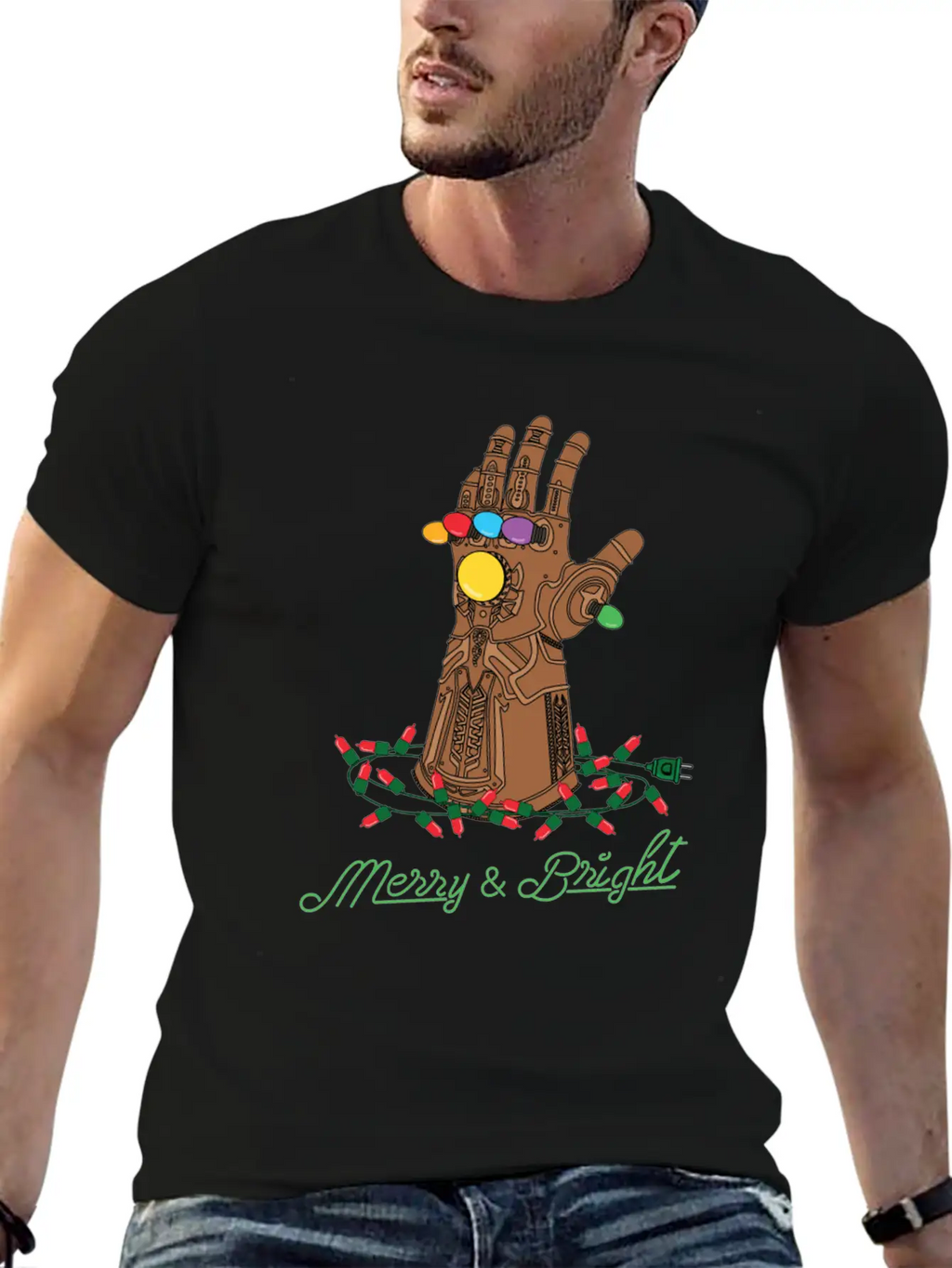 Infinity Gauntlet Merry & Bright Modern Fit Casual T-Shirt – Clean And Versatile Design