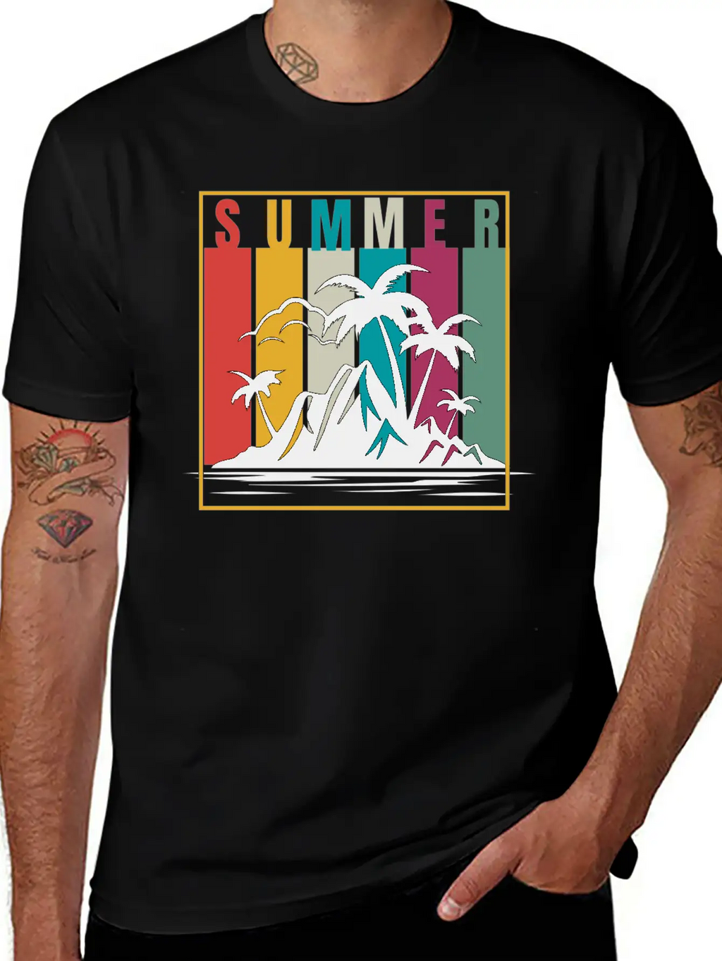 Infuse Your Summer With Vibrant Colors And Energy! Essential Cotton Tee For Daily Outfits – Unisex Style