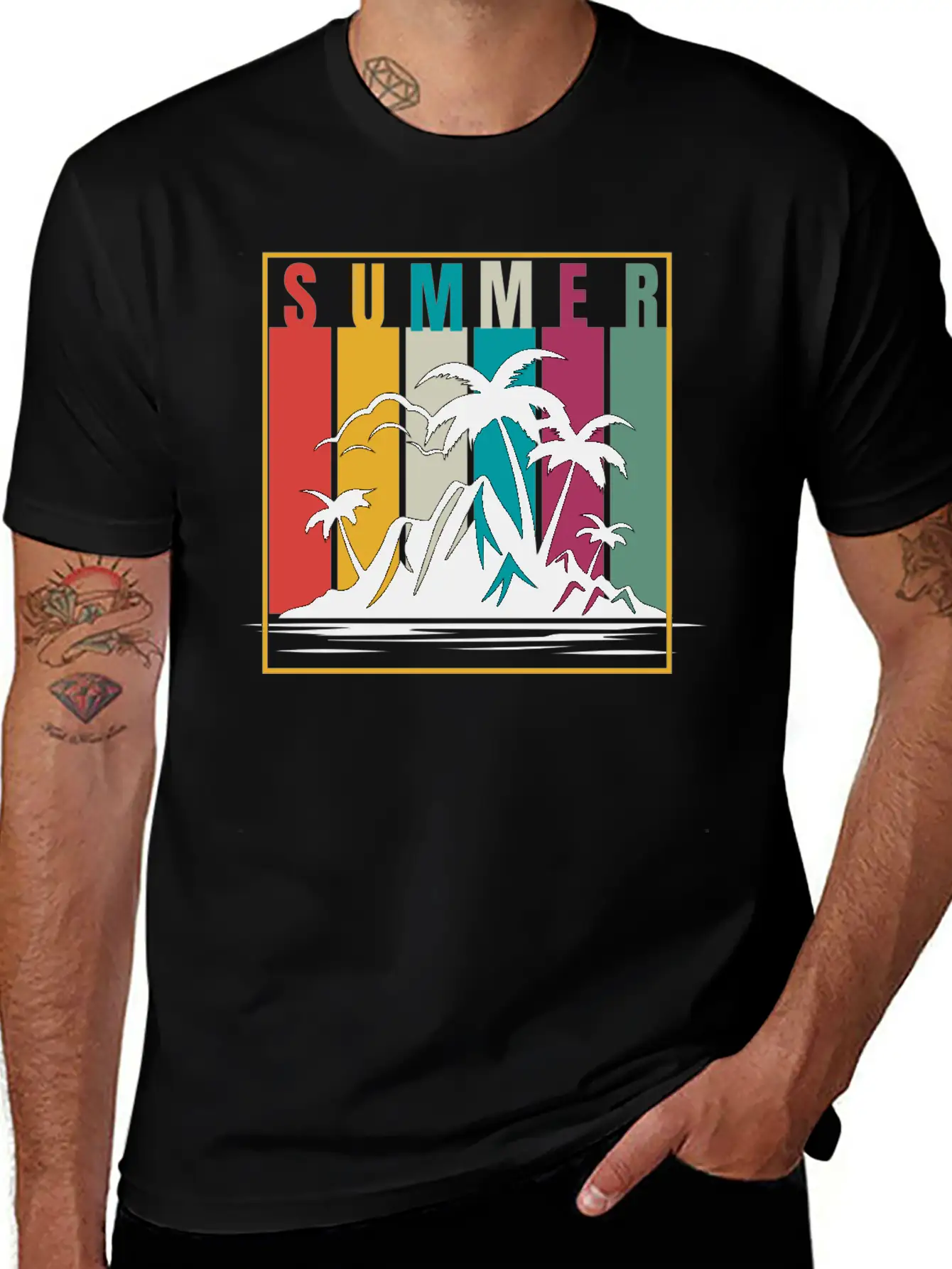 Infuse Your Summer With Vibrant Colors And Energy! Essential Cotton Tee For Daily Outfits – Unisex Style