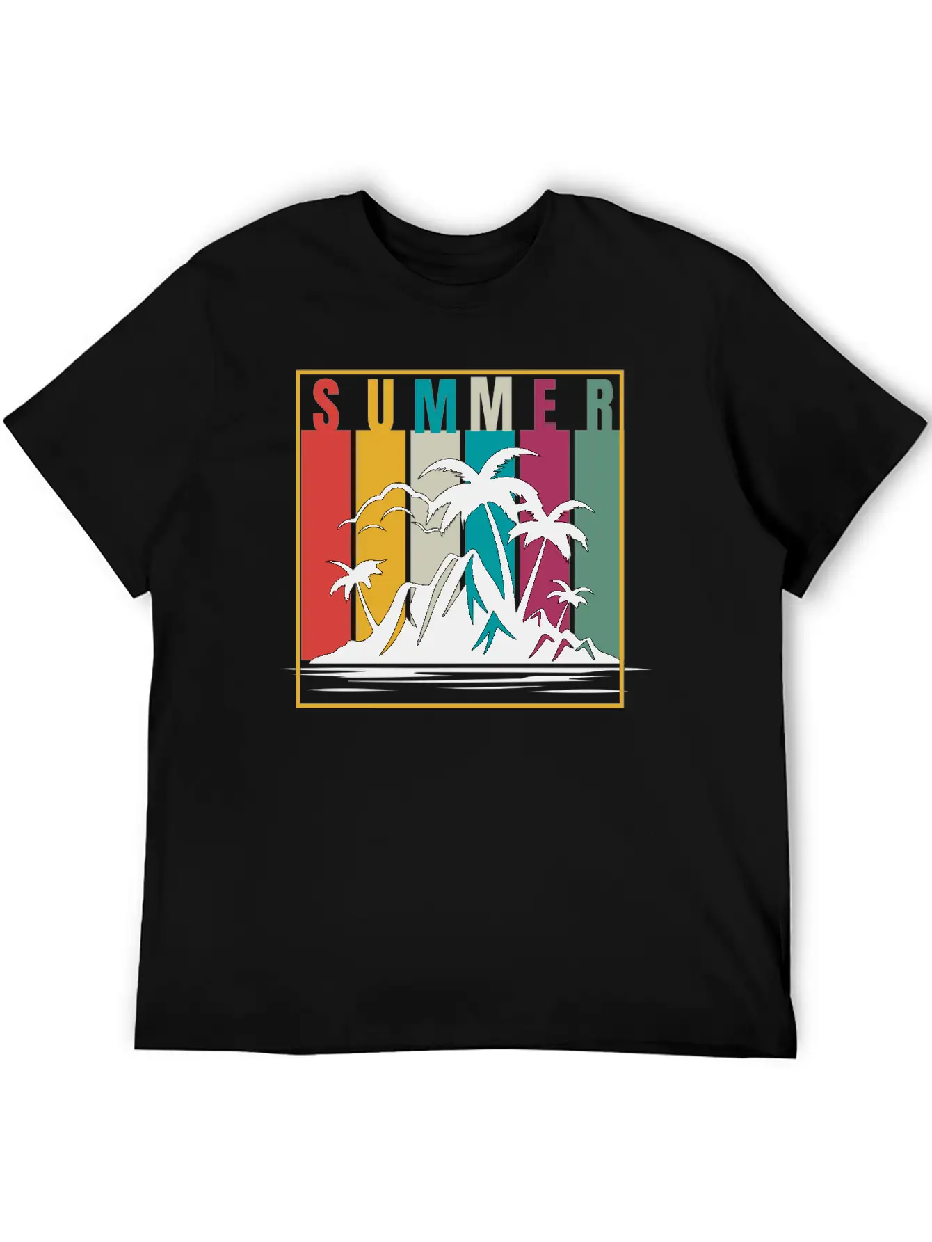 Infuse Your Summer With Vibrant Colors And Energy! Essential Cotton Tee For Daily Outfits – Unisex Style