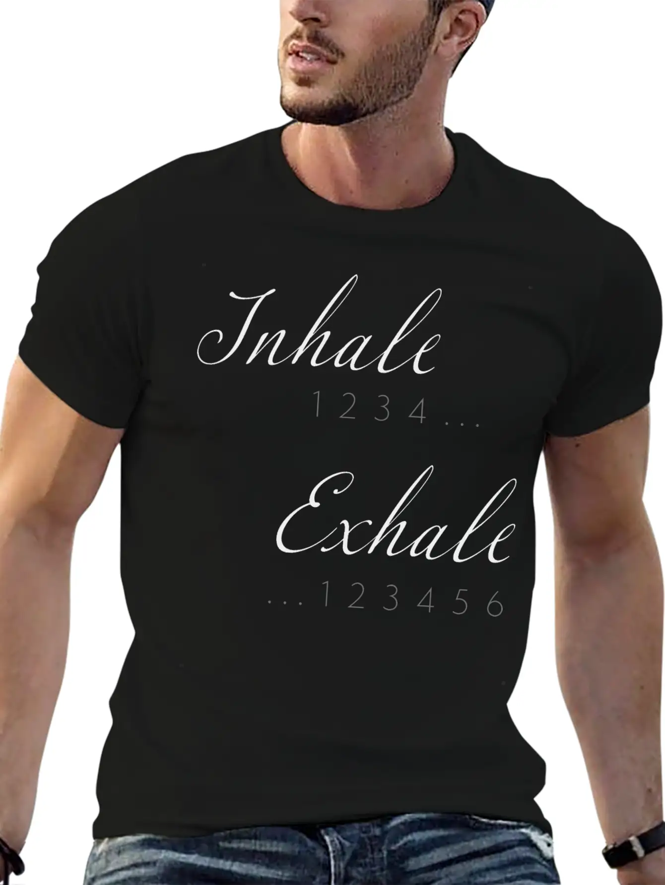 Inhale Exhale Relaxed Everyday Tee – Lightweight And Durable Cotton