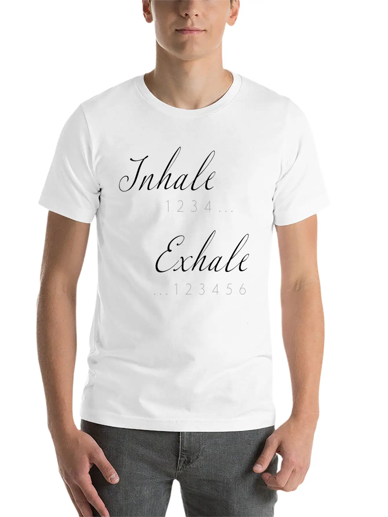 Inhale Exhale Relaxed Everyday Tee – Lightweight And Durable Cotton