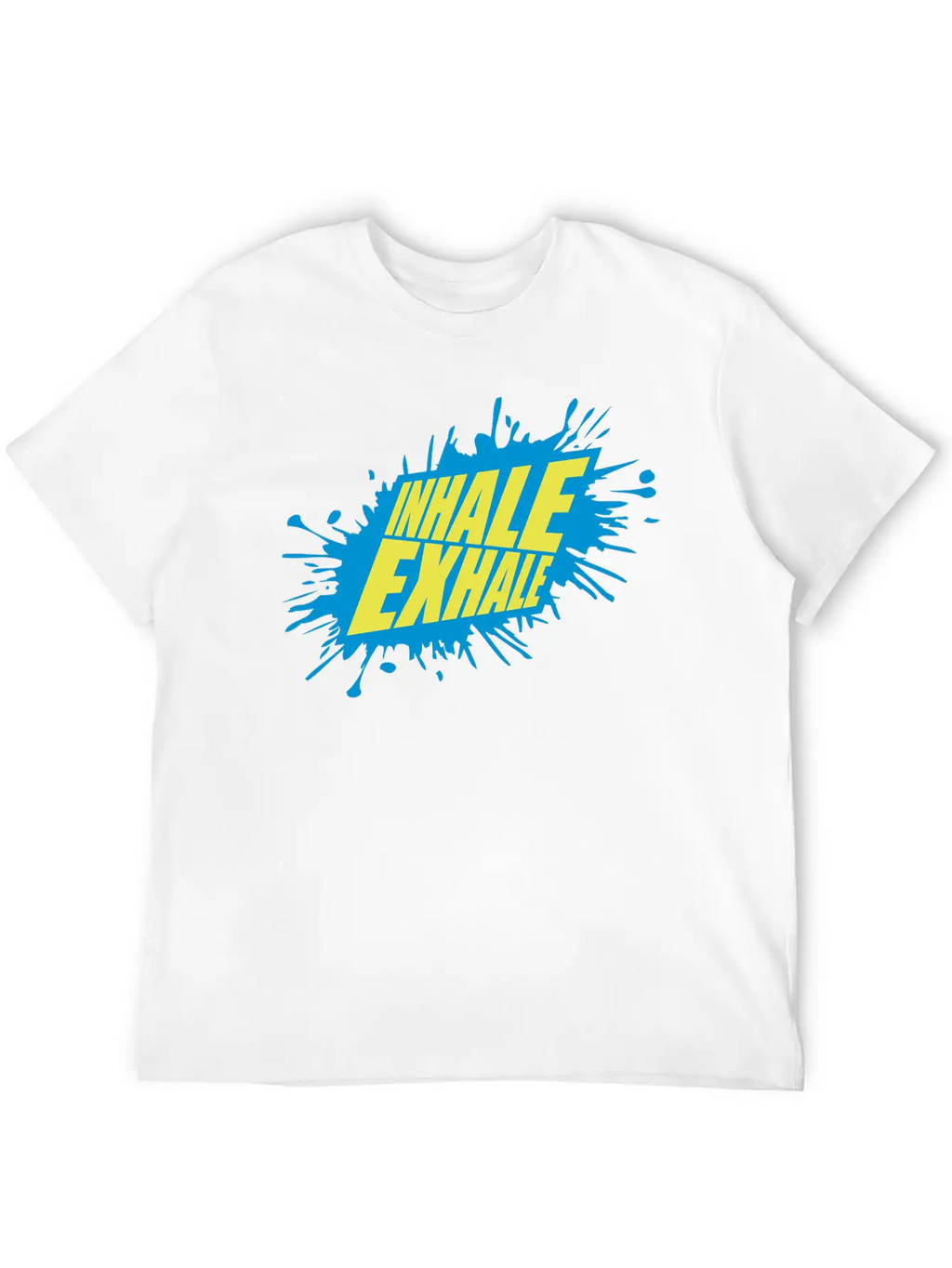 Inhale Exhale Yoga Quote Classic Cotton Tee – Unisex Comfort For Any Season