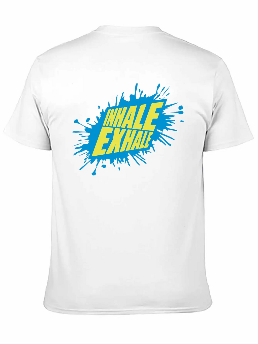 Inhale Exhale Yoga Quote Classic Cotton Tee – Unisex Comfort For Any Season