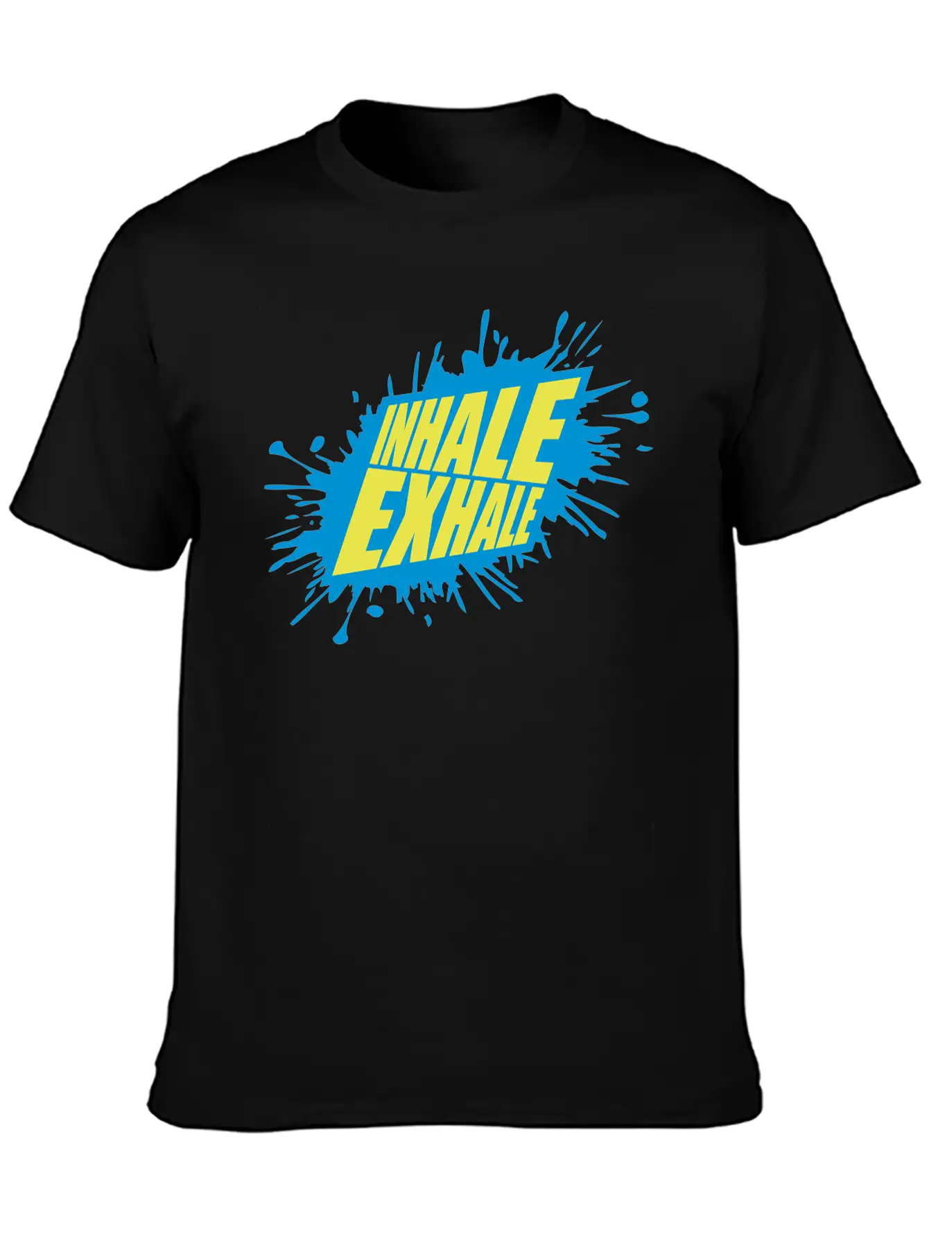 Inhale Exhale Yoga Quote Classic Cotton Tee – Unisex Comfort For Any Season