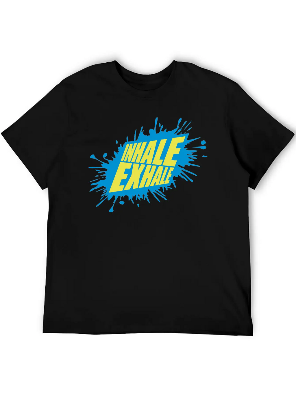 Inhale Exhale Yoga Quote Classic Cotton Tee – Unisex Comfort For Any Season