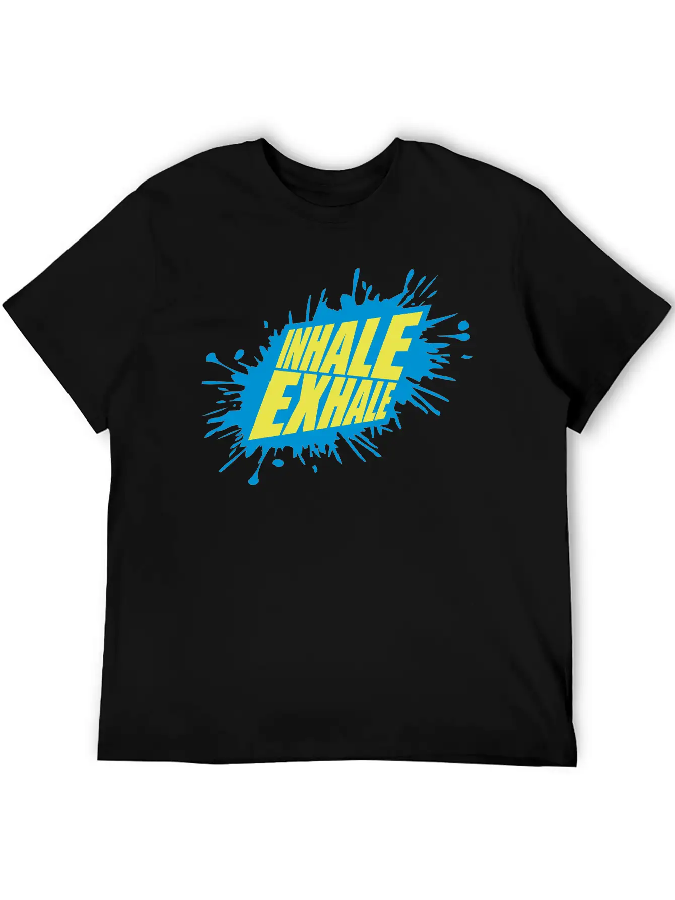 Inhale Exhale Yoga Quote Classic Cotton Tee – Unisex Comfort For Any Season