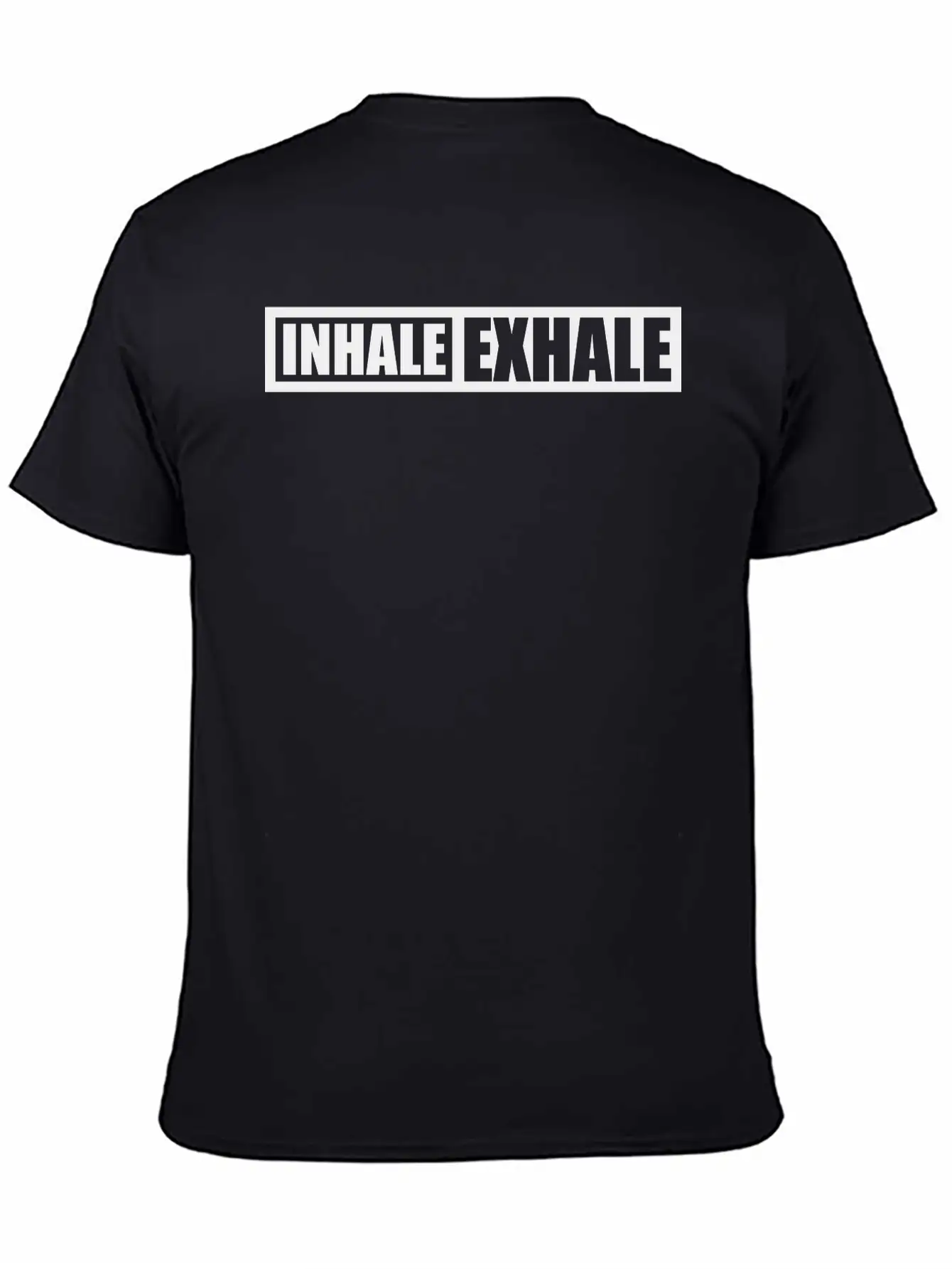 Inhale Exhale Yoga Quote Unisex Casual T-Shirt – Clean Design For Daily Comfort