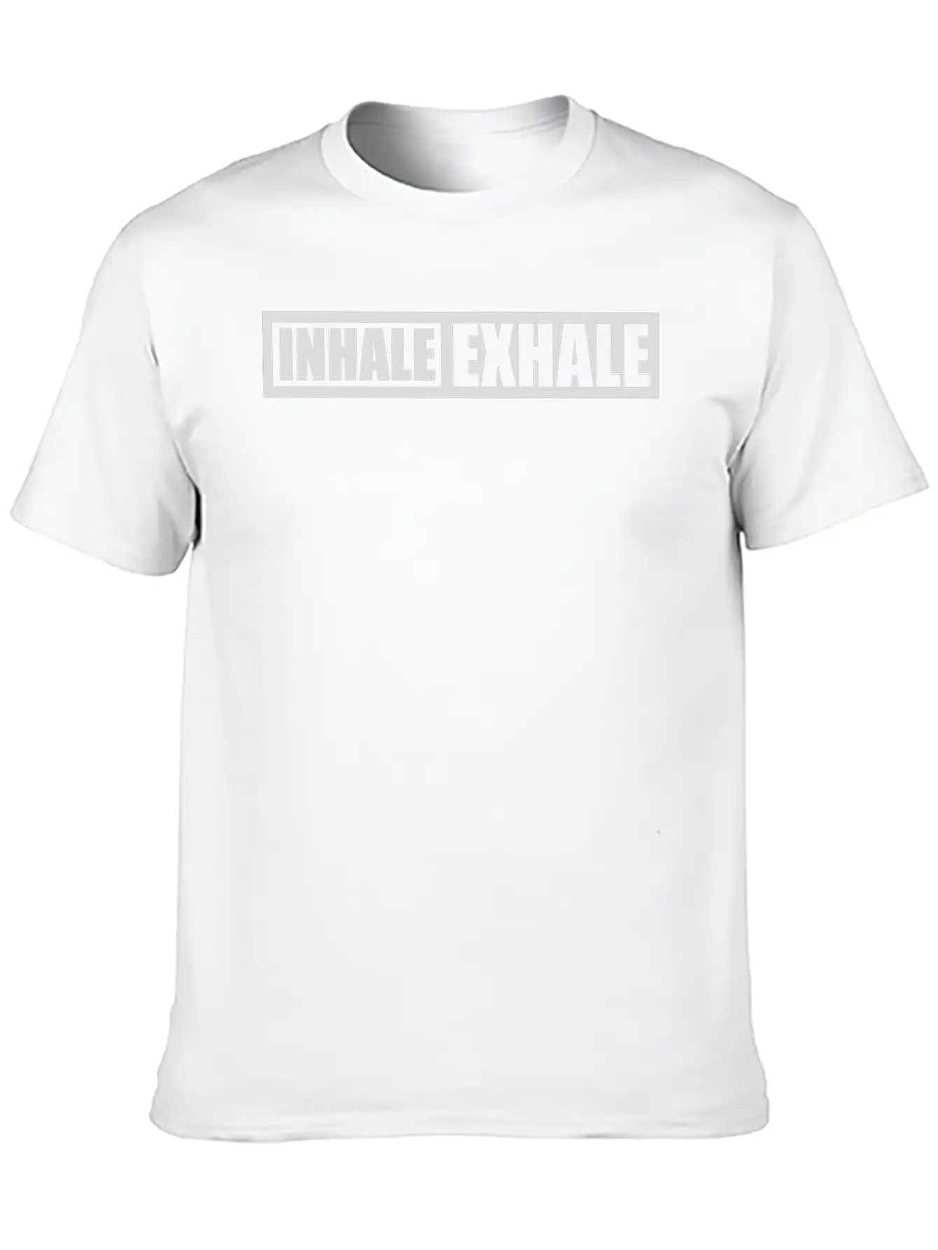 Inhale Exhale Yoga Quote Unisex Casual T-Shirt – Clean Design For Daily Comfort
