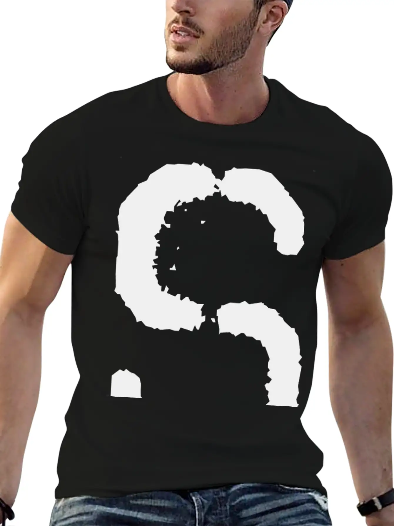 Initial S, Distorted Letter S Classic Cotton Tee – Unisex Comfort For Any Season