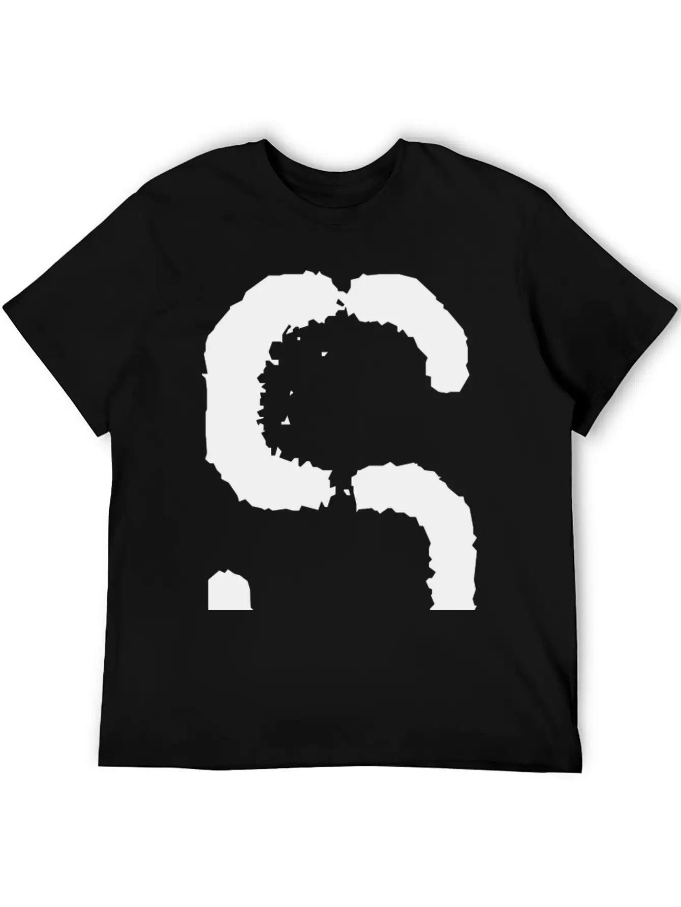 Initial S, Distorted Letter S Classic Cotton Tee – Unisex Comfort For Any Season
