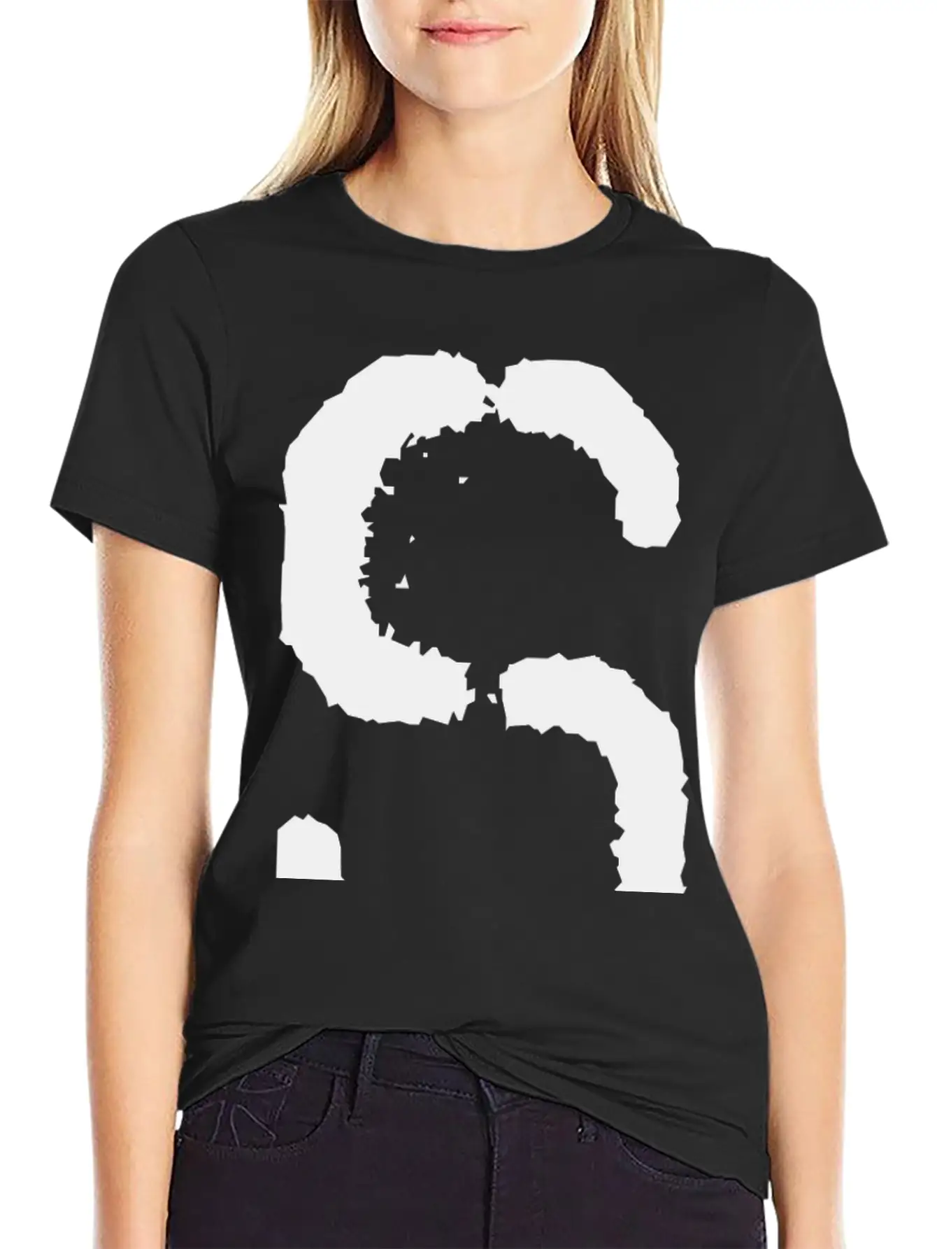 Initial S, Distorted Letter S Classic Cotton Tee – Unisex Comfort For Any Season