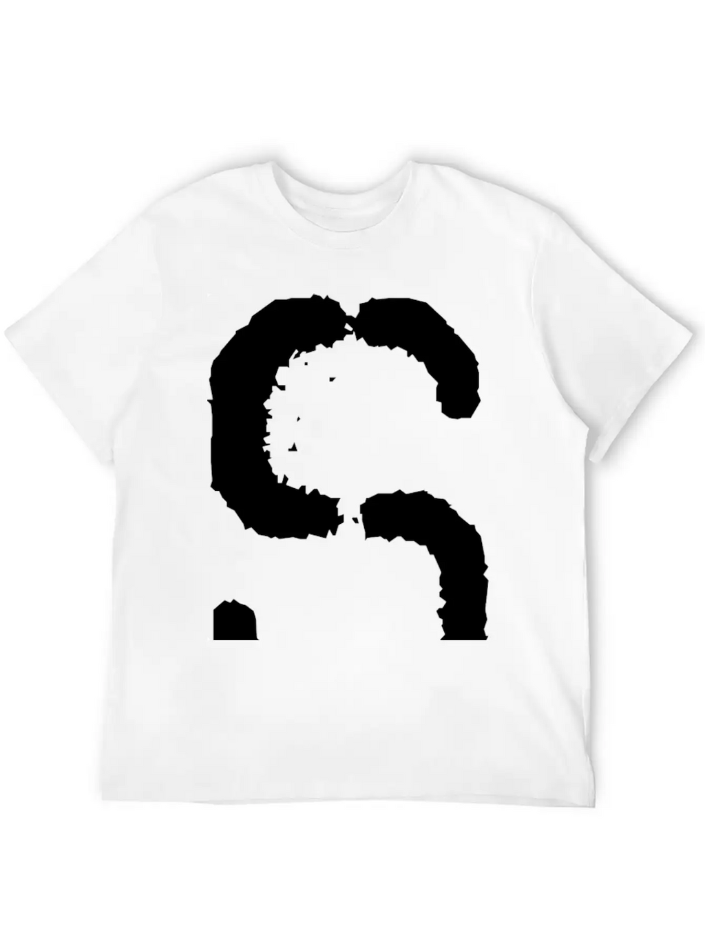 Initial S, Distorted Letter S Classic Cotton Tee – Unisex Comfort For Any Season