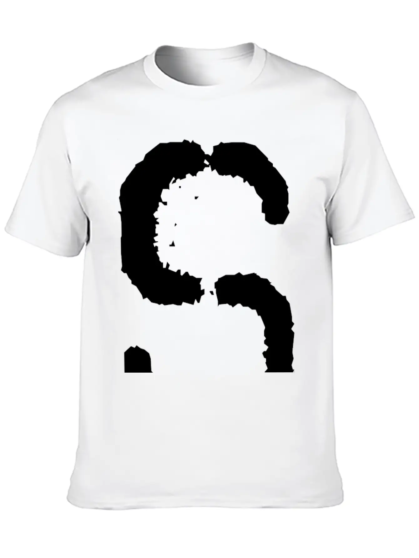 Initial S, Distorted Letter S Classic Cotton Tee – Unisex Comfort For Any Season