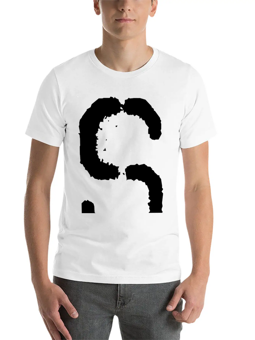 Initial S, Distorted Letter S Classic Cotton Tee – Unisex Comfort For Any Season