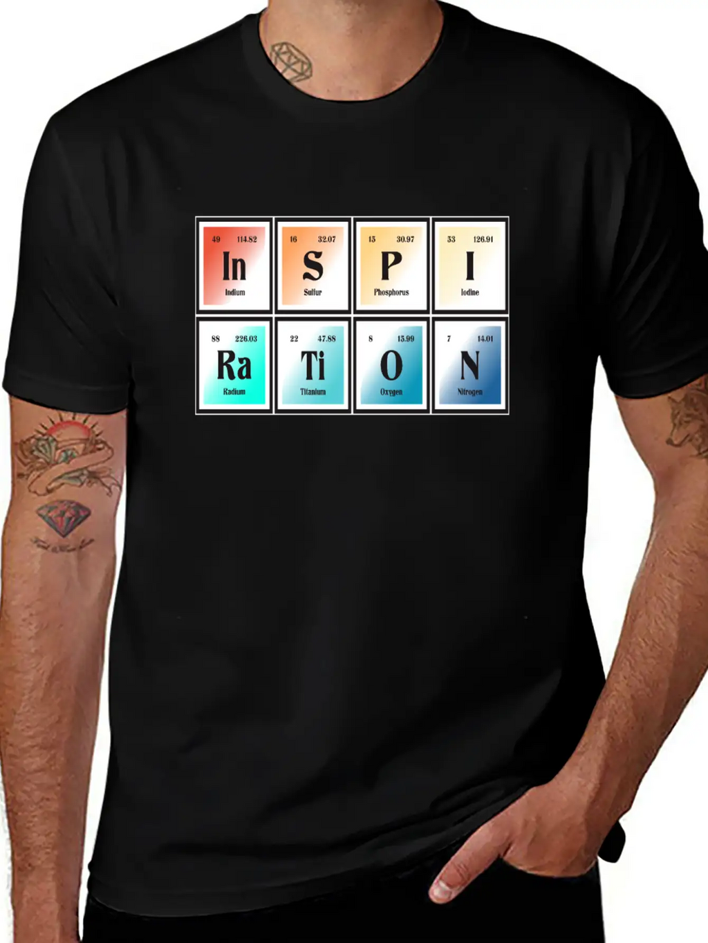 Inspiration | Periodic Table Of Elements Essential Unisex Summer Tee – Soft Cotton Casual Fit