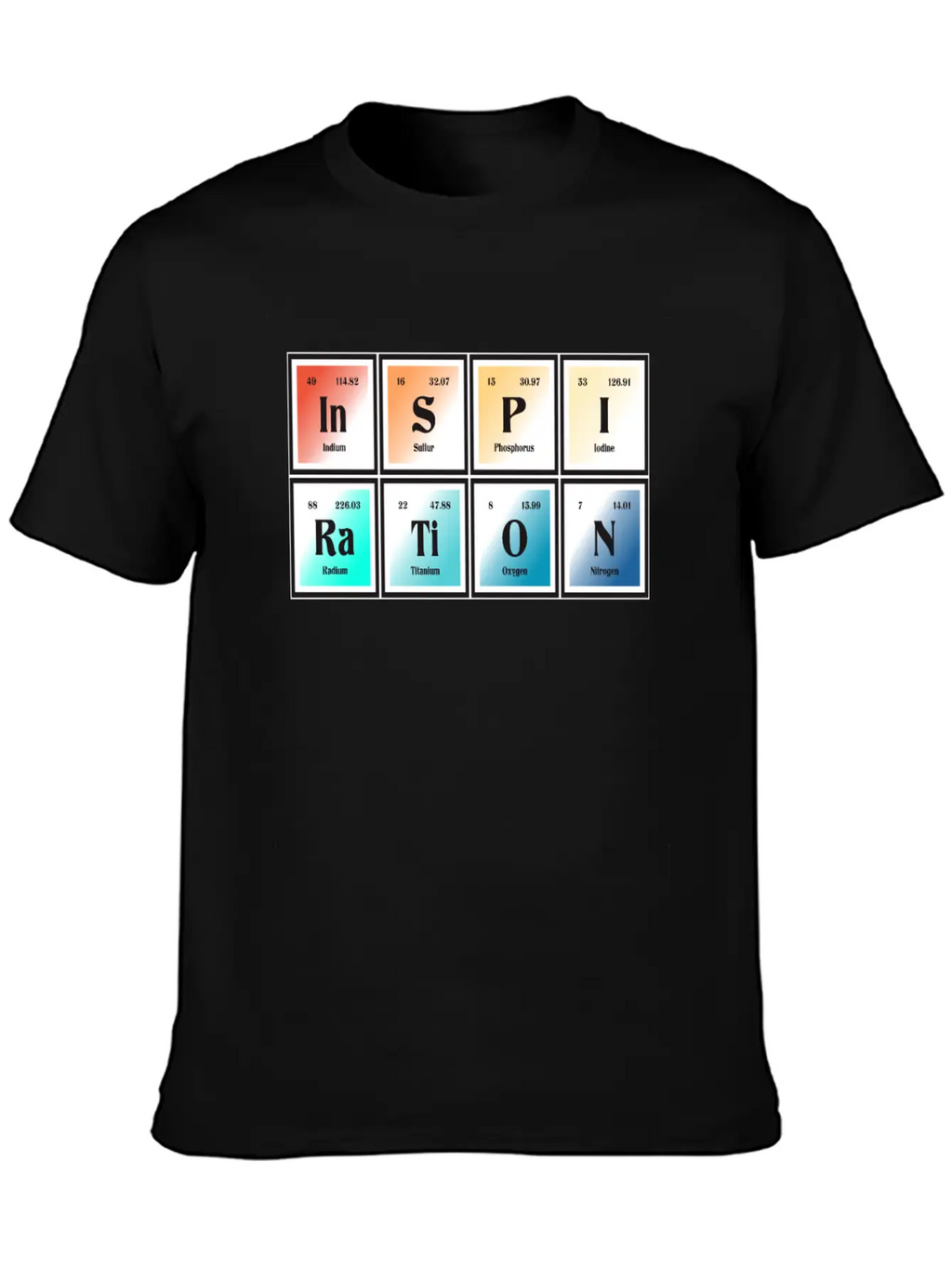 Inspiration | Periodic Table Of Elements Essential Unisex Summer Tee – Soft Cotton Casual Fit