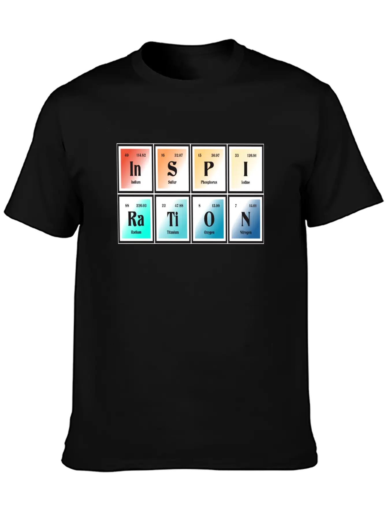 Inspiration | Periodic Table Of Elements Essential Unisex Summer Tee – Soft Cotton Casual Fit
