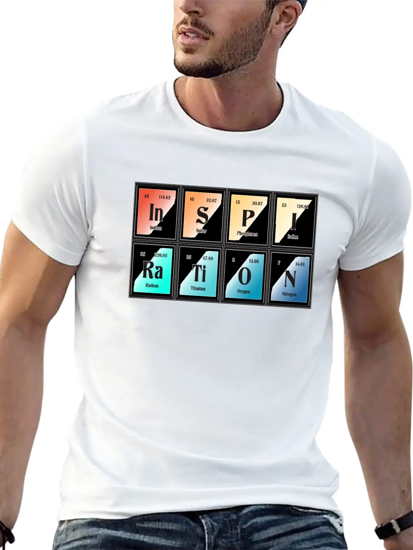 Inspiration | Periodic Table Of Elements Essential Unisex Summer Tee – Soft Cotton Casual Fit