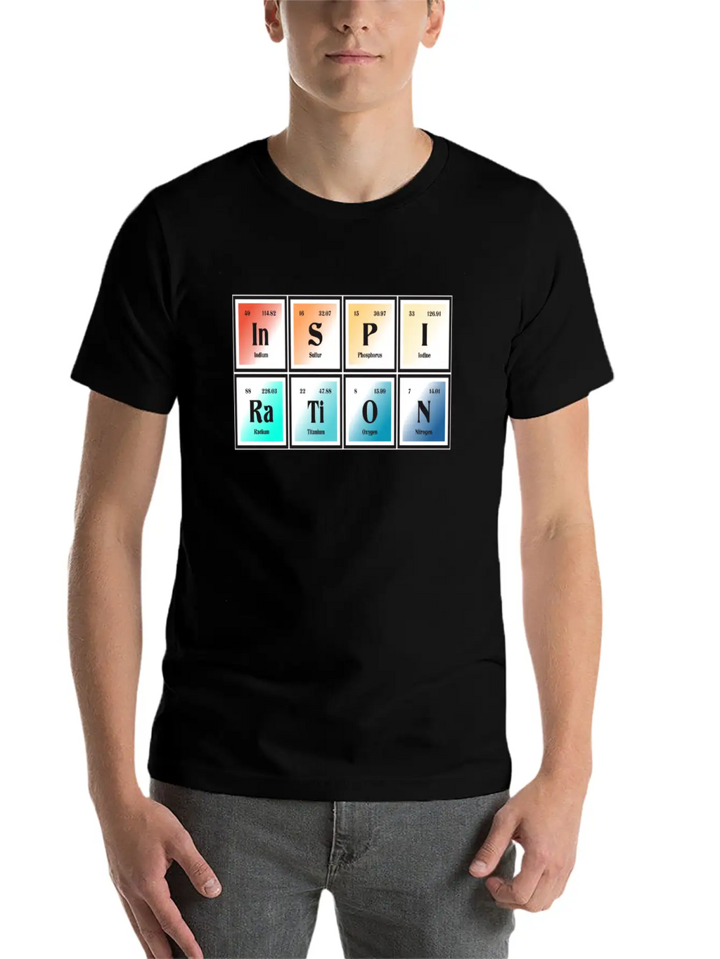 Inspiration | Periodic Table Of Elements Essential Unisex Summer Tee – Soft Cotton Casual Fit
