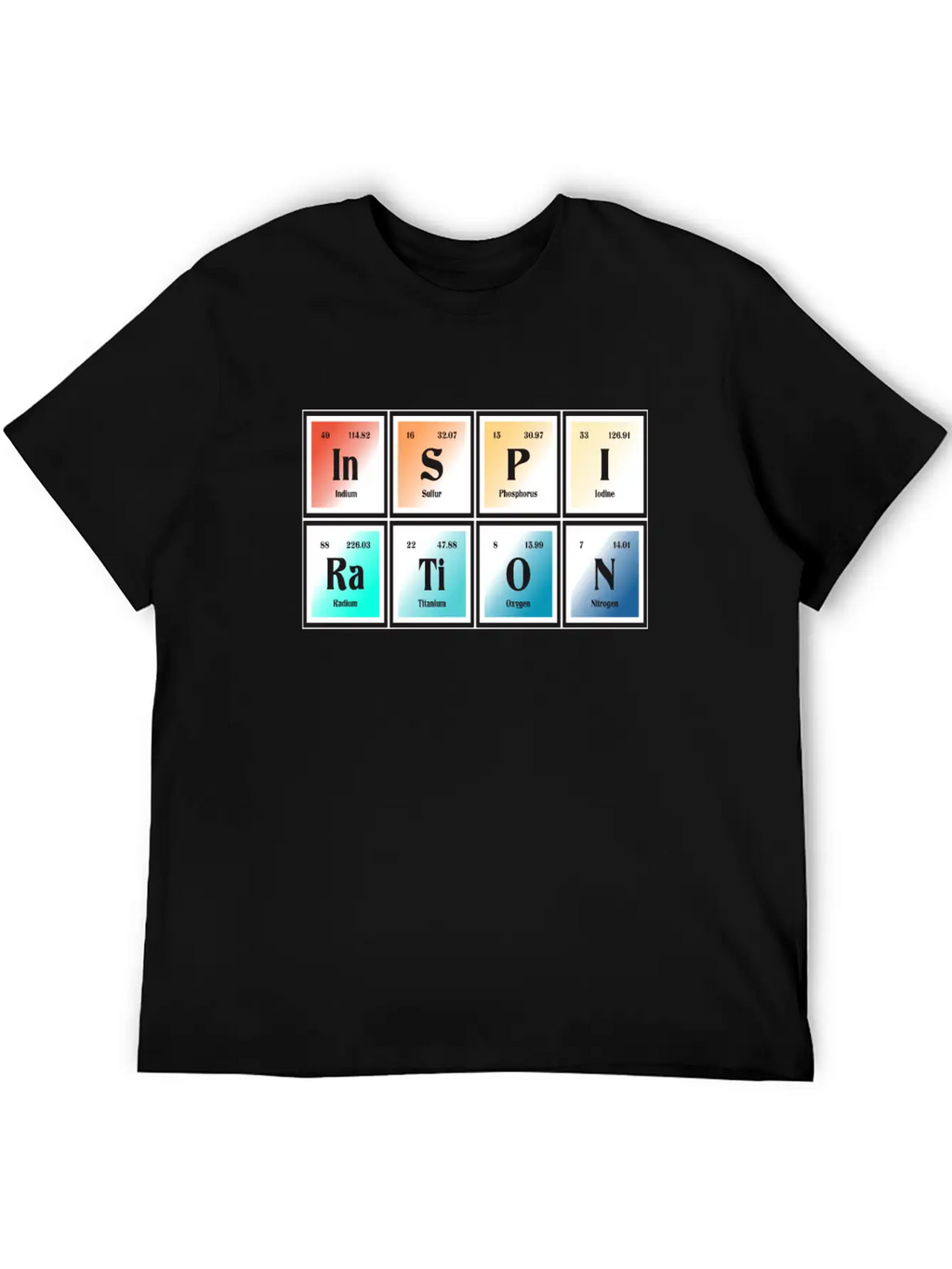 Inspiration | Periodic Table Of Elements Essential Unisex Summer Tee – Soft Cotton Casual Fit