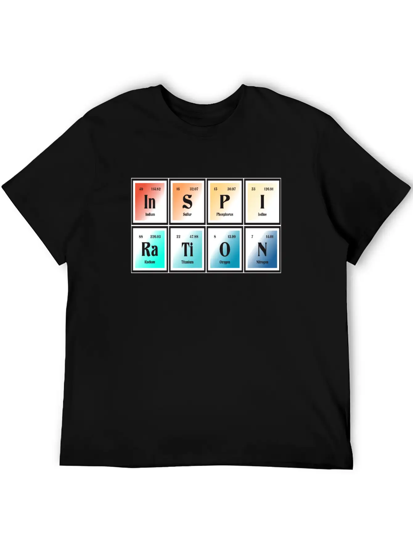 Inspiration | Periodic Table Of Elements Essential Unisex Summer Tee – Soft Cotton Casual Fit