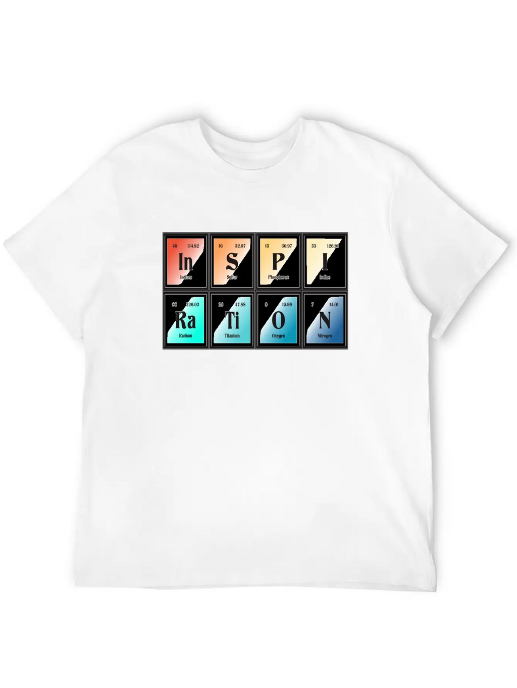 Inspiration | Periodic Table Of Elements Essential Unisex Summer Tee – Soft Cotton Casual Fit