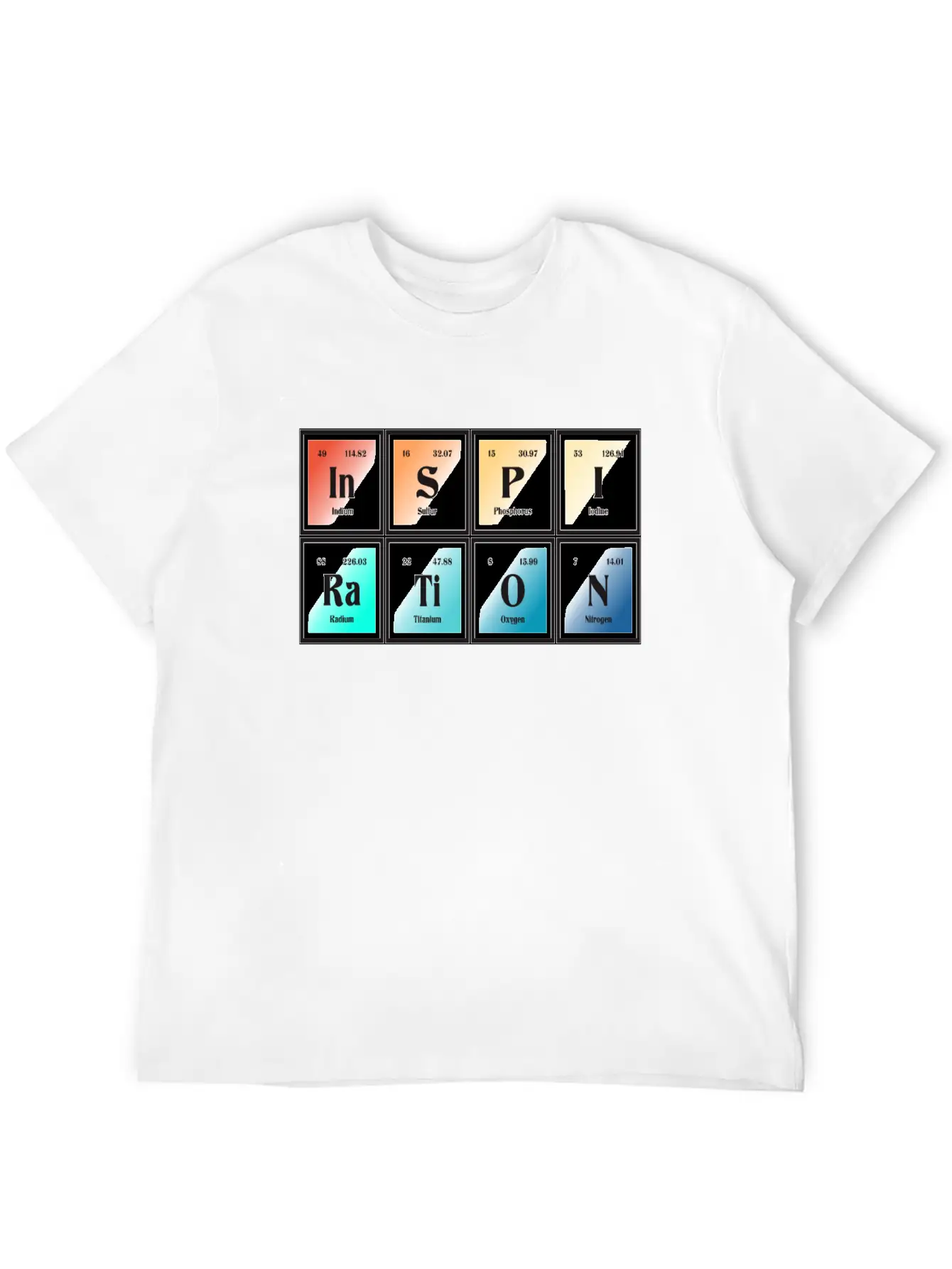 Inspiration | Periodic Table Of Elements Essential Unisex Summer Tee – Soft Cotton Casual Fit