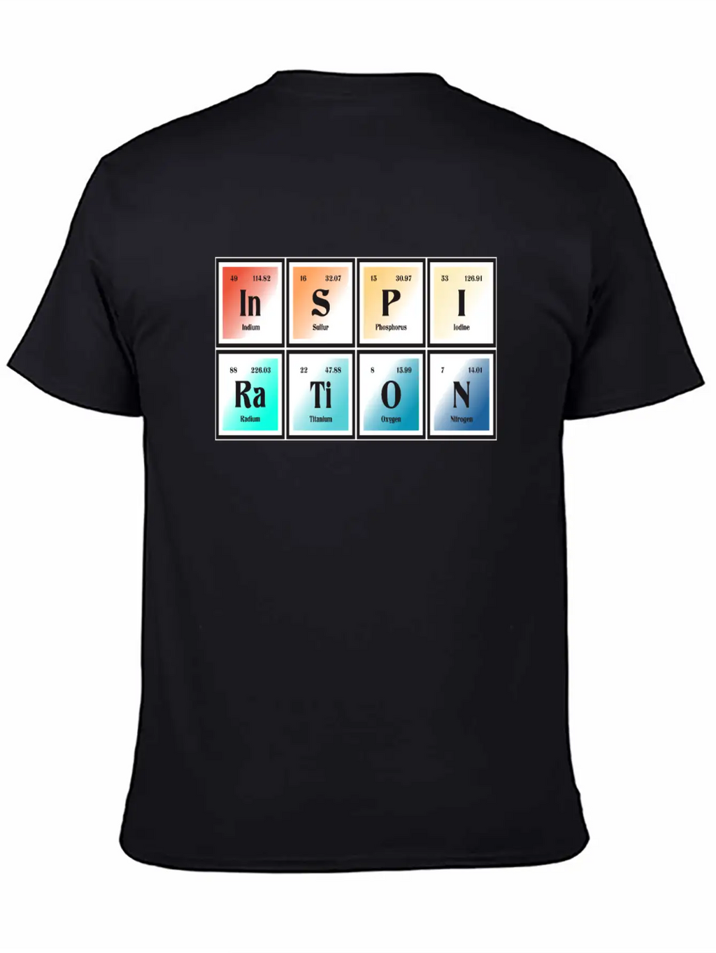 Inspiration | Periodic Table Of Elements Essential Unisex Summer Tee – Soft Cotton Casual Fit
