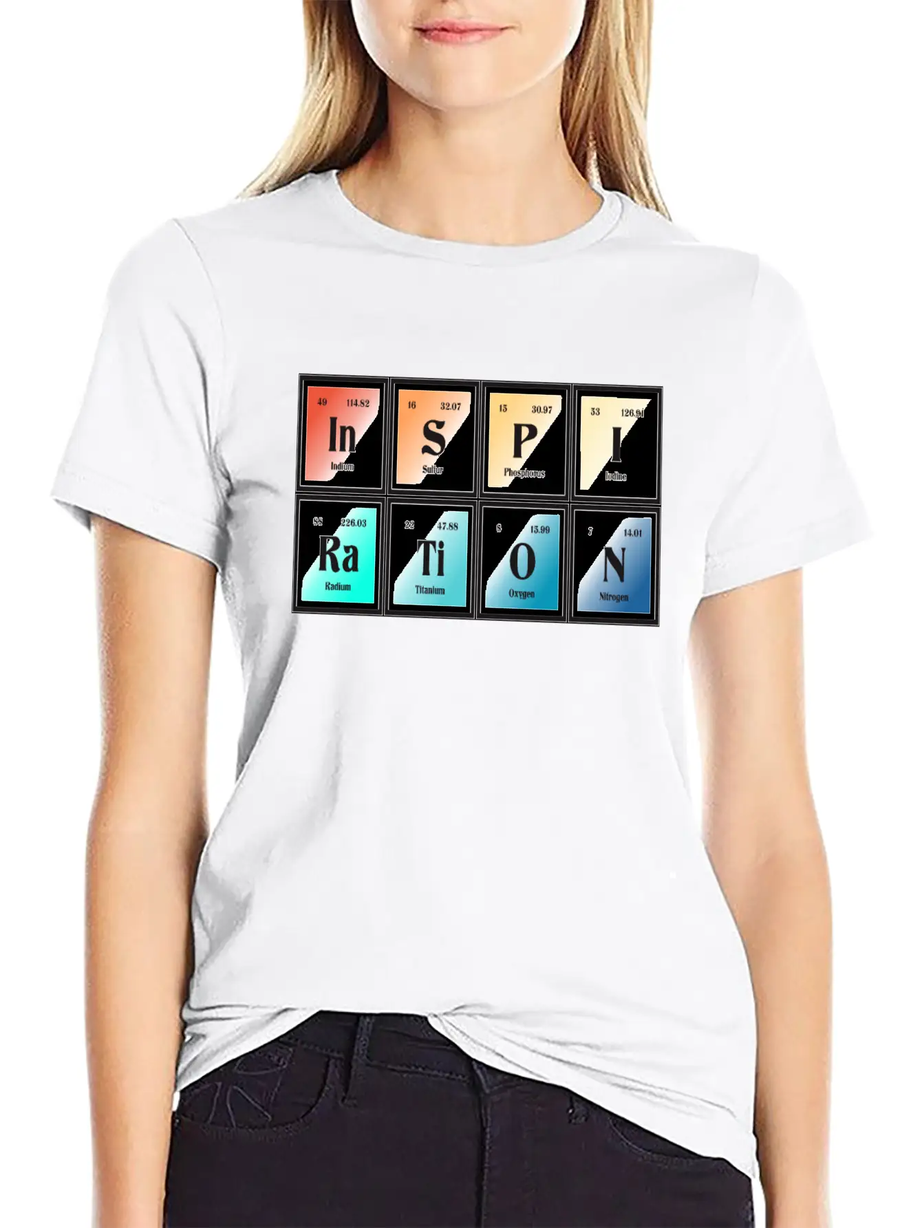 Inspiration | Periodic Table Of Elements Essential Unisex Summer Tee – Soft Cotton Casual Fit