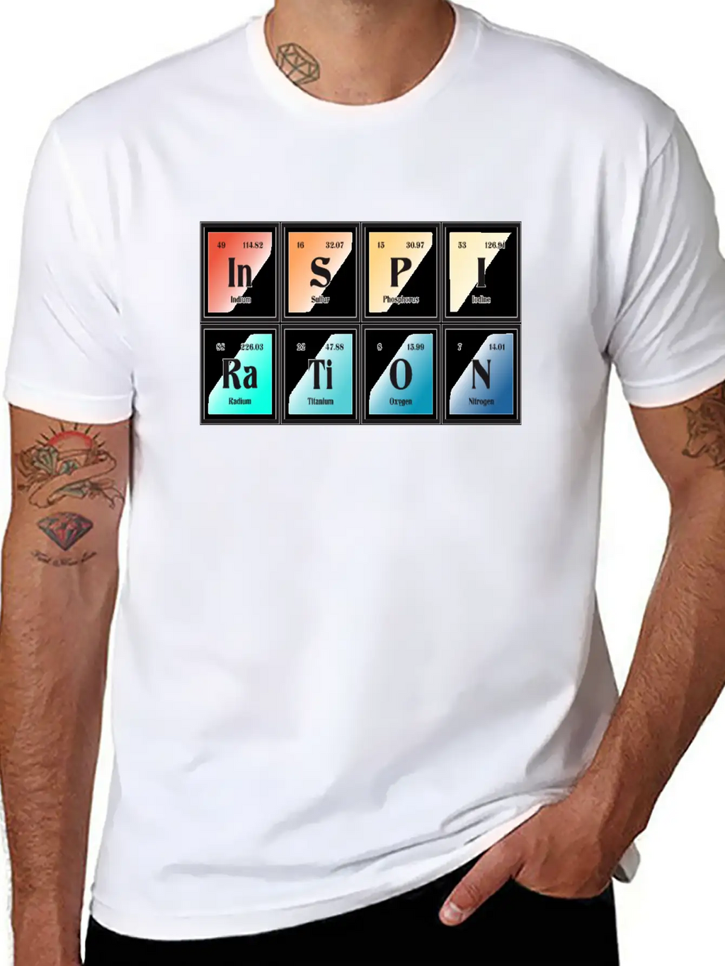 Inspiration | Periodic Table Of Elements Essential Unisex Summer Tee – Soft Cotton Casual Fit